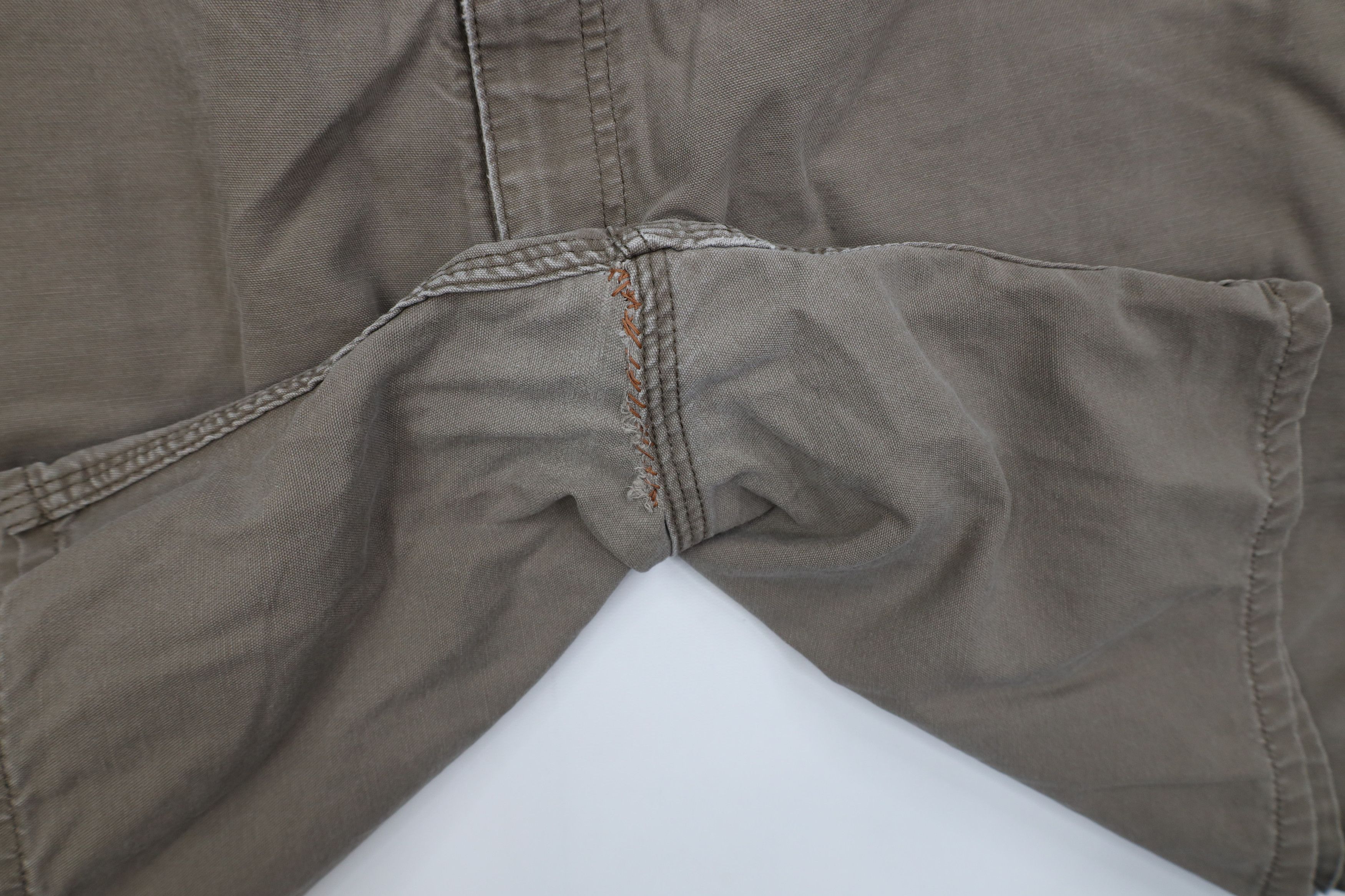 Carhartt Vintage Y2K Carhartt Above Knee Dungaree Shorts Light Brown Size US 40 / EU 56 - 5 Thumbnail