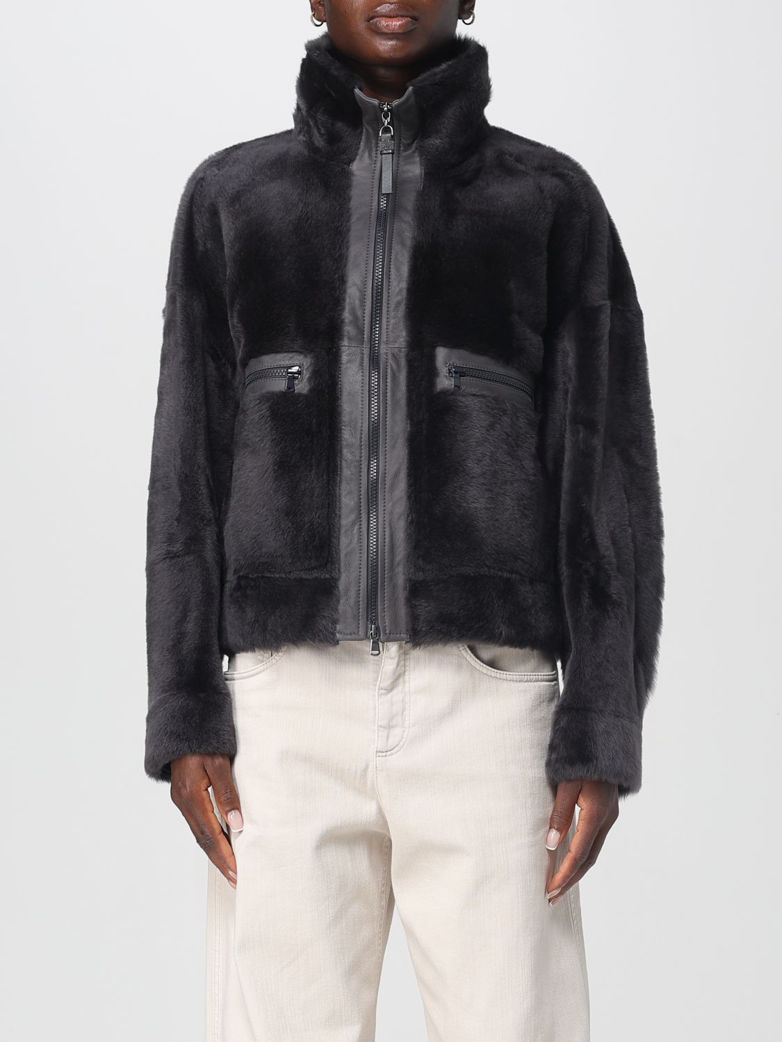Brunello Cucinelli Brunello Cucinelli Jacket Woman Black Size M / US 6-8 / IT 42-44 - 1 Thumbnail