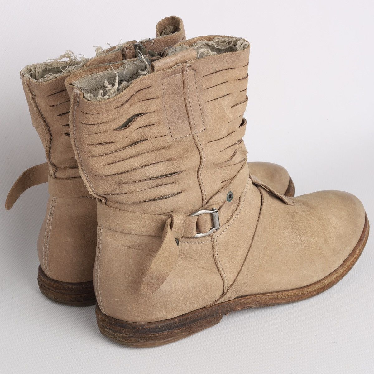 A.S.98 A.S.98 AS98 Airstep Leather Beige High Boots Shoes Size US 11 / IT 41 - 3 Thumbnail