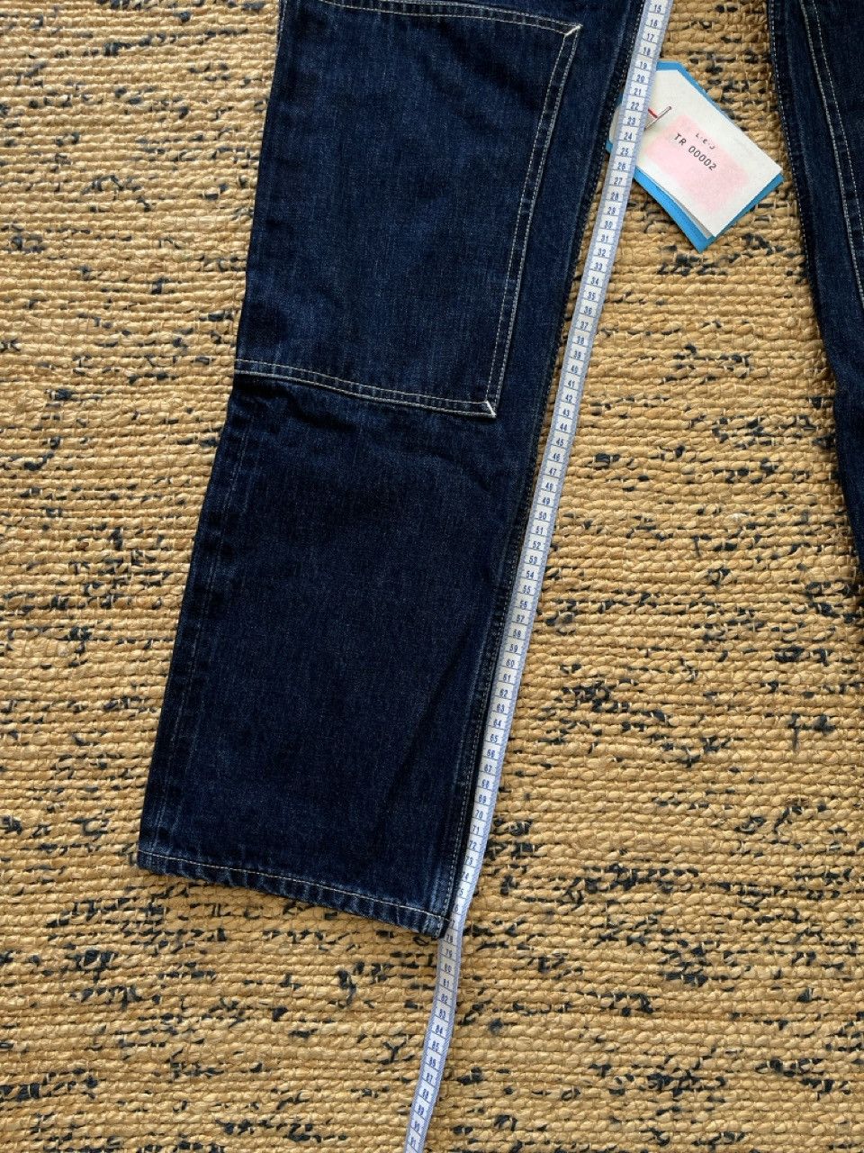 L.E.J London LEJ Knee Patch Work Jean in Washed Selvedge Denim Size US 30 / EU 46 - 4 Thumbnail