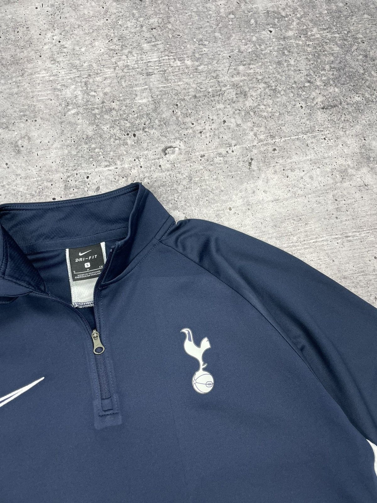 Nike × Vintage Vintage Nike Tottenham Y2K Style Training Zip Sweatshirt Size US S / EU 44-46 / 1 - 7 Thumbnail