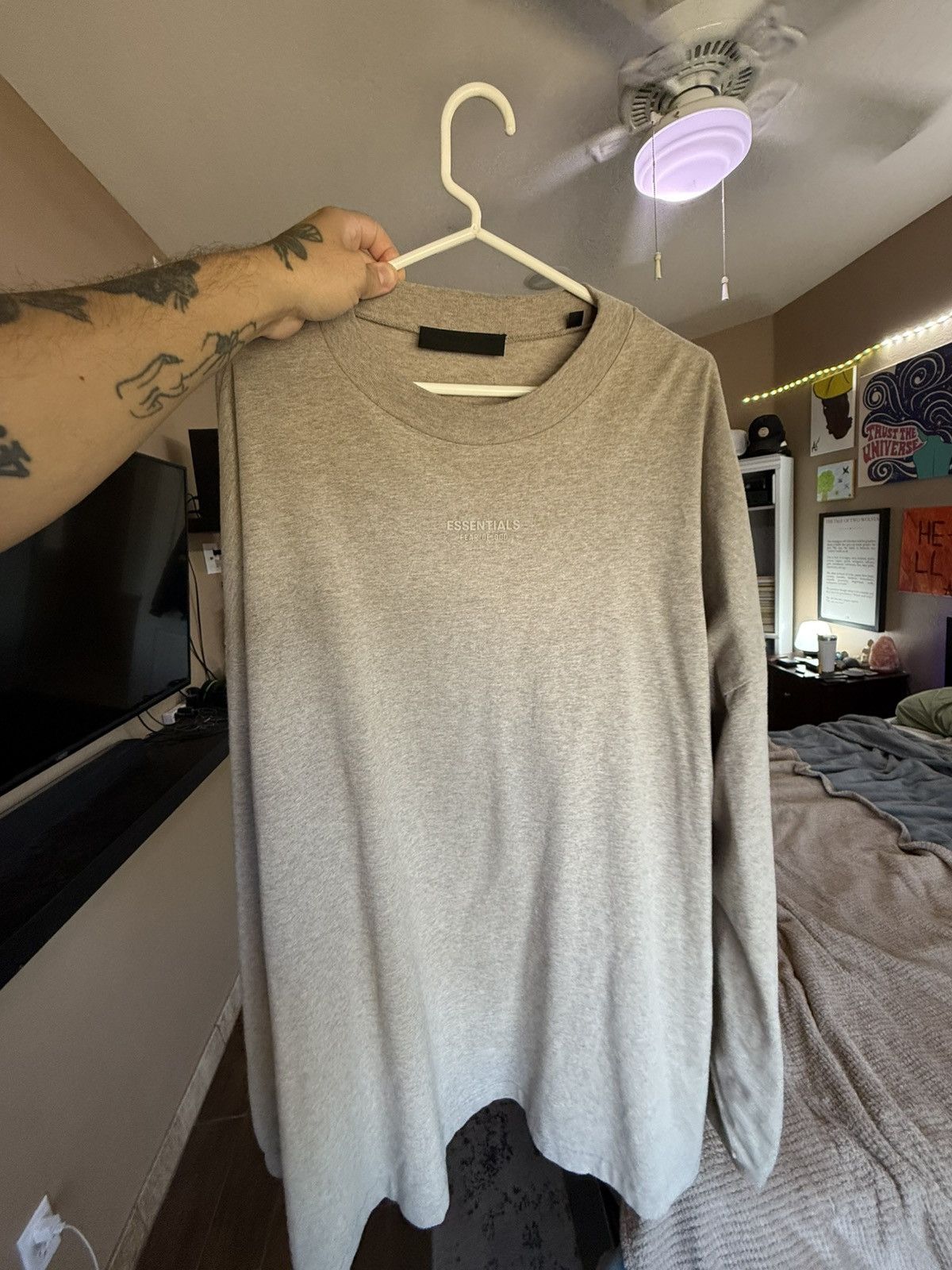 Fear of God Fear Of God Essentials Tan Long Sleeve Shirt Size US XL / EU 56 / 4 - 1 Thumbnail