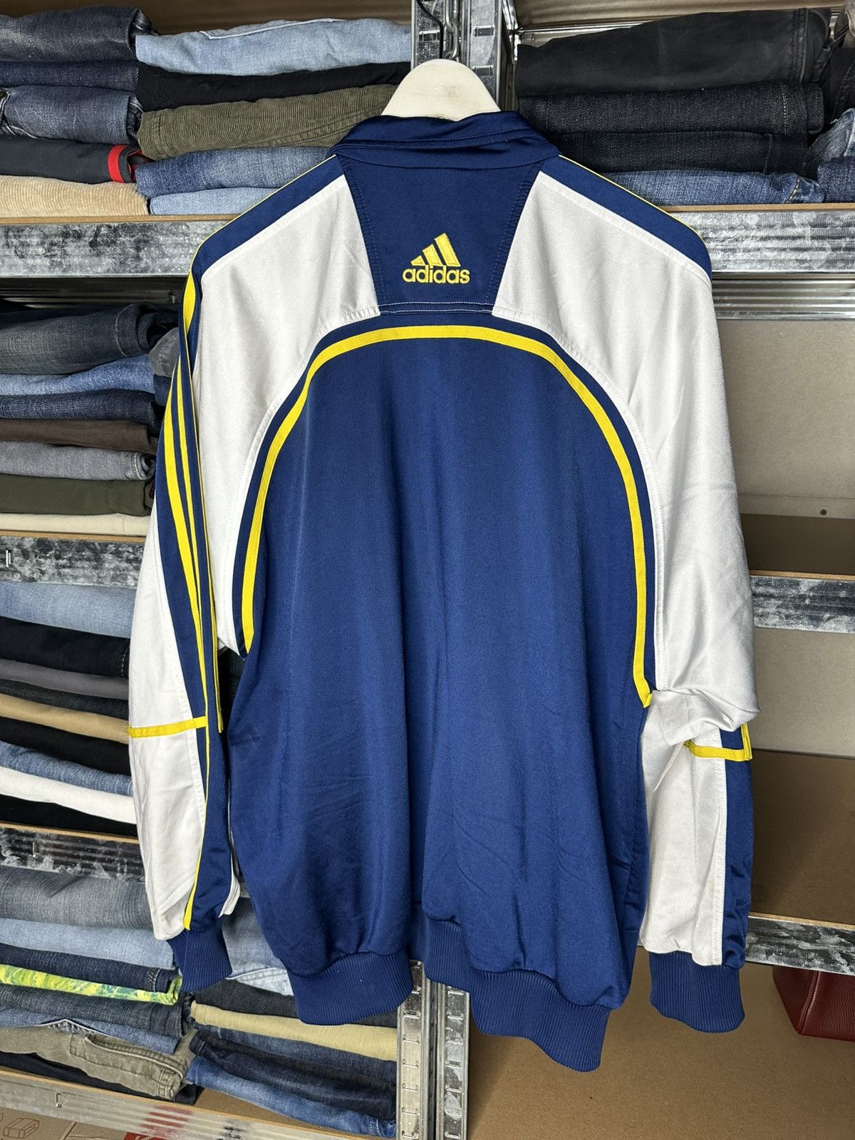 Adidas Vintage Adidas Track Jacket Stripe Performance Logo Size M Size US M / EU 48-50 / 2 - 2 Thumbnail
