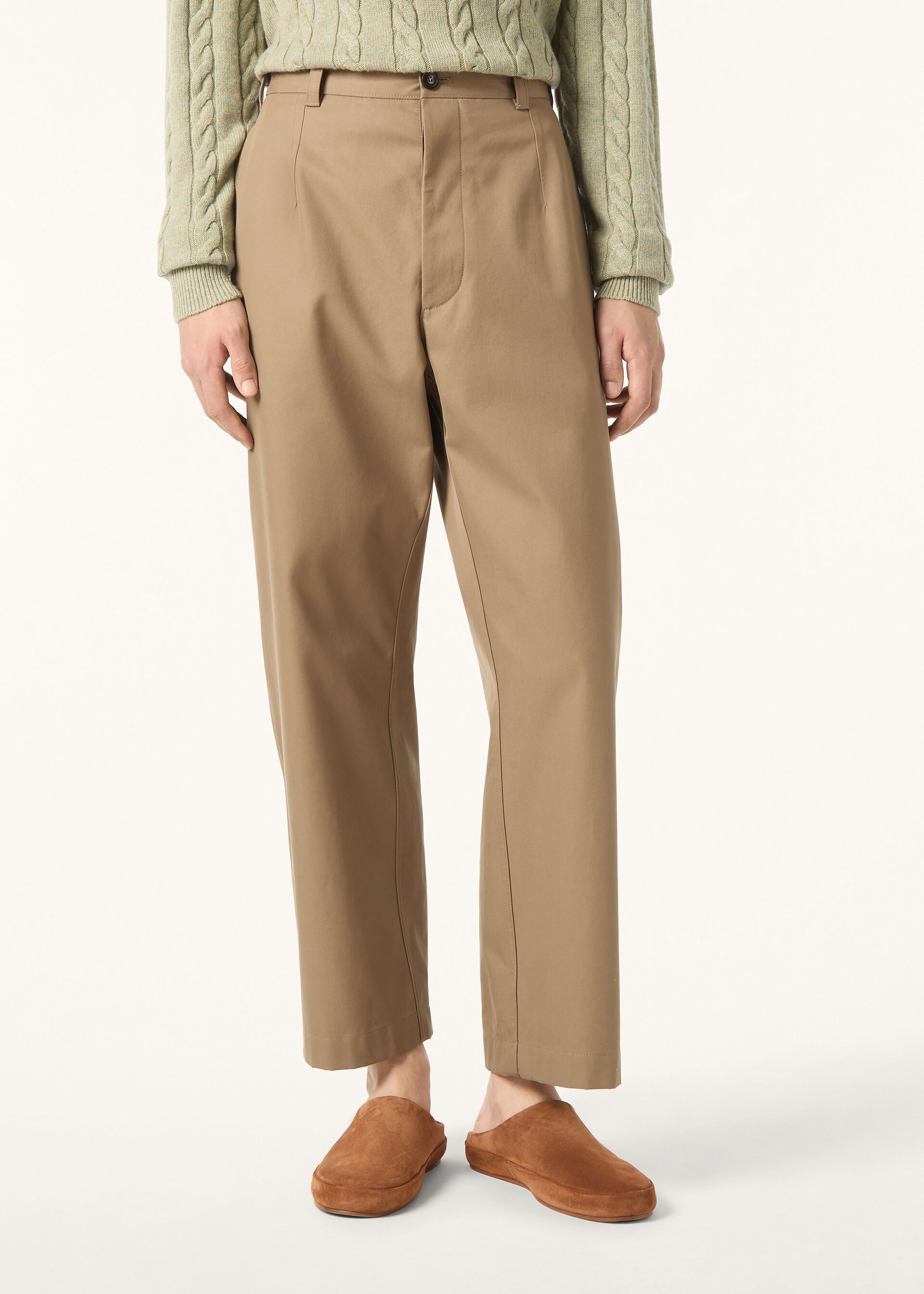 Loro Piana os11x0226 FAQ4349 Fuji Pant in Light Wenge Size US 34 / EU 50 - 4 Thumbnail