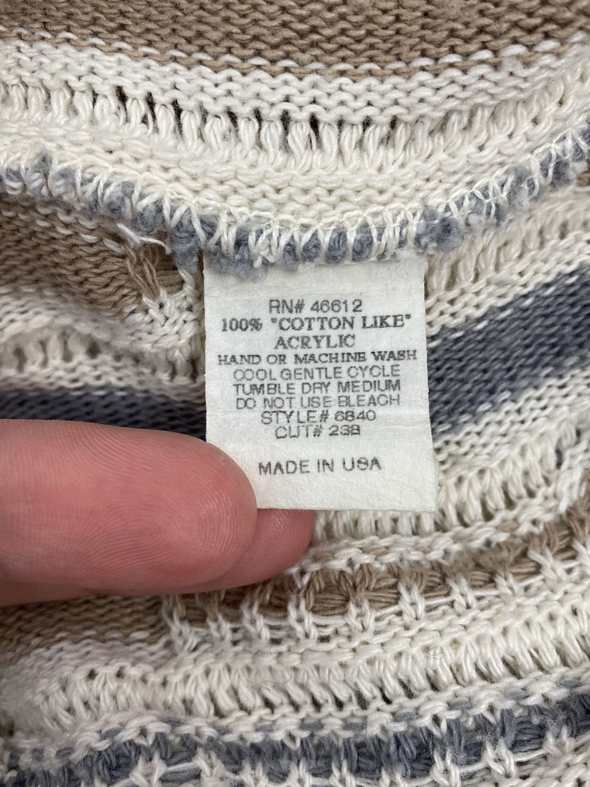 Vintage 1990’s Vintage Alan Stuart Cable Knit Pattern Sweater Size US XL / EU 56 / 4 - 7 Thumbnail