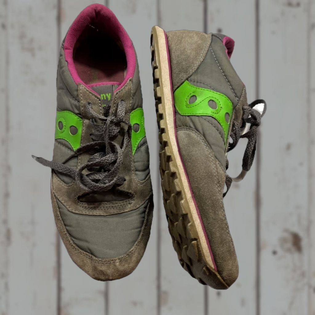 Saucony Saucony Jazz Low Pro Sneakers Women’s Size 11 Gray Green Pink Colorblock Lace Up Athletic Running Shoes Size US 9 / IT 39 - 1 Thumbnail