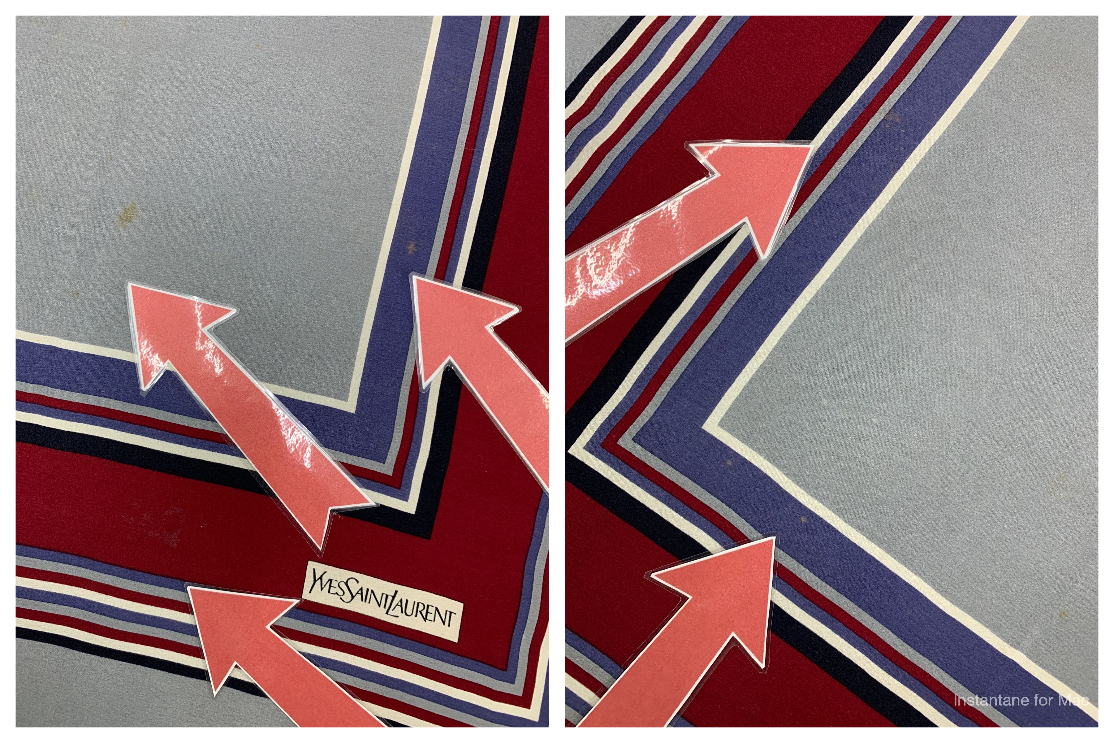 Vintage × Yves Saint Laurent Vintage Yves Saint Laurent Scarf Neckwear - SCA2174 Size ONE SIZE - 9 Thumbnail