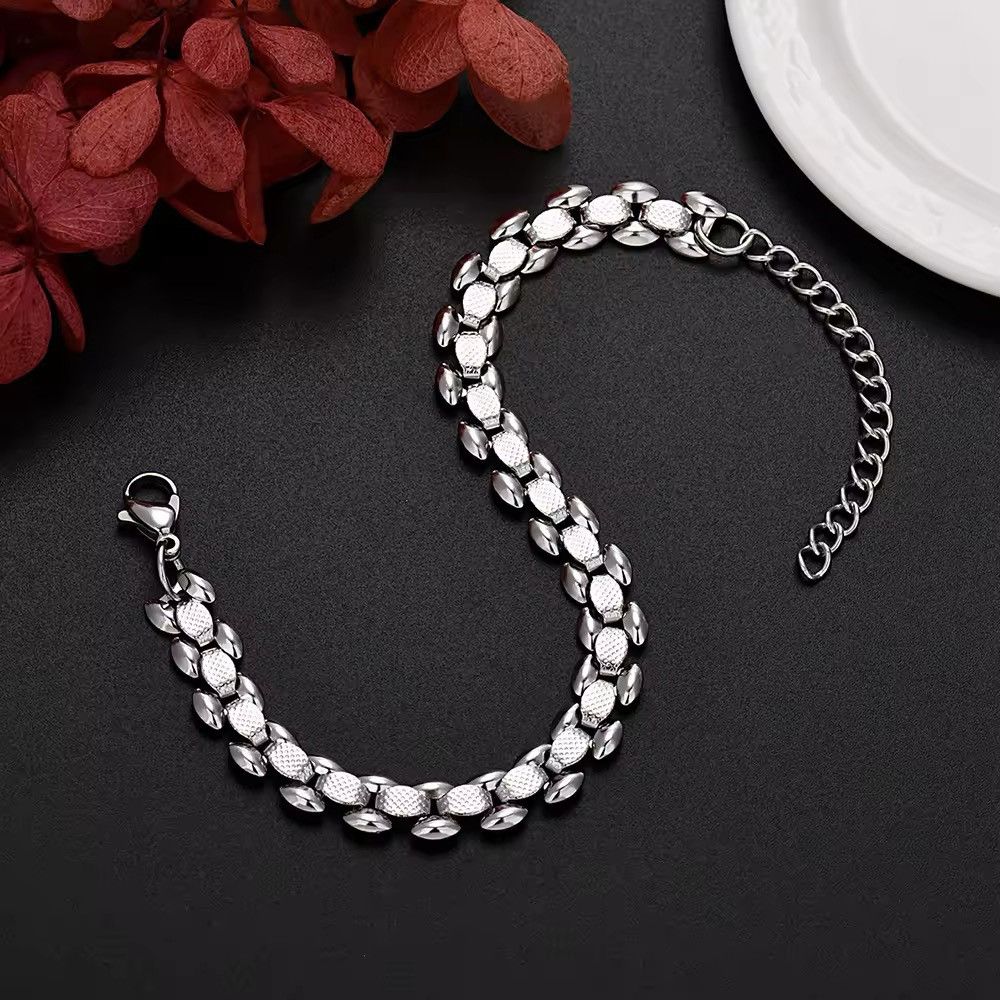 Other Stainless Steel Silver Chain Bracelets Handmade Size ONE SIZE - 2 Thumbnail
