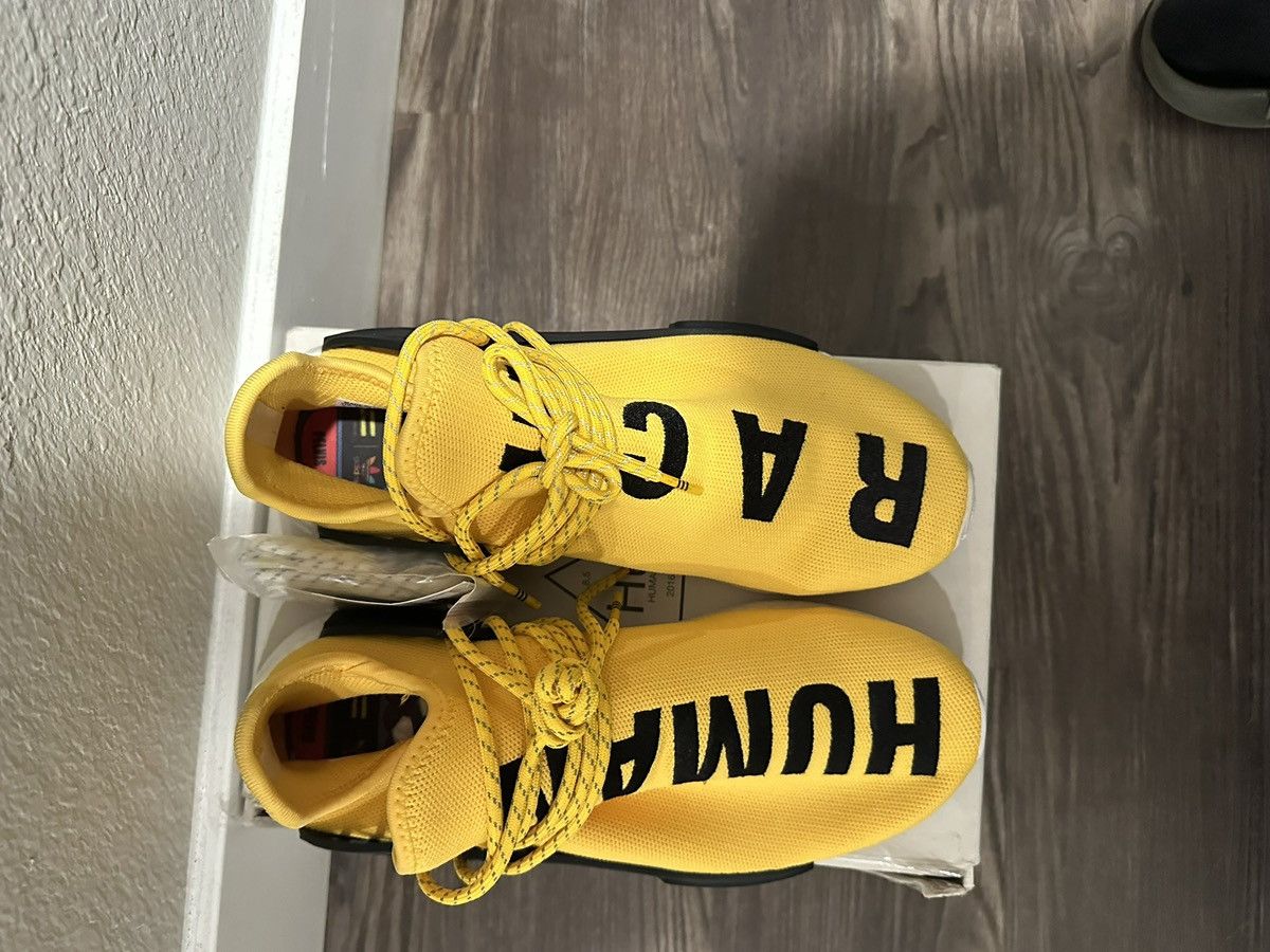 Adidas × Human Made Adidas NMD HU x Pharrell ‘Human Race Yellow’ Size US 9 / EU 42 - 2 Thumbnail