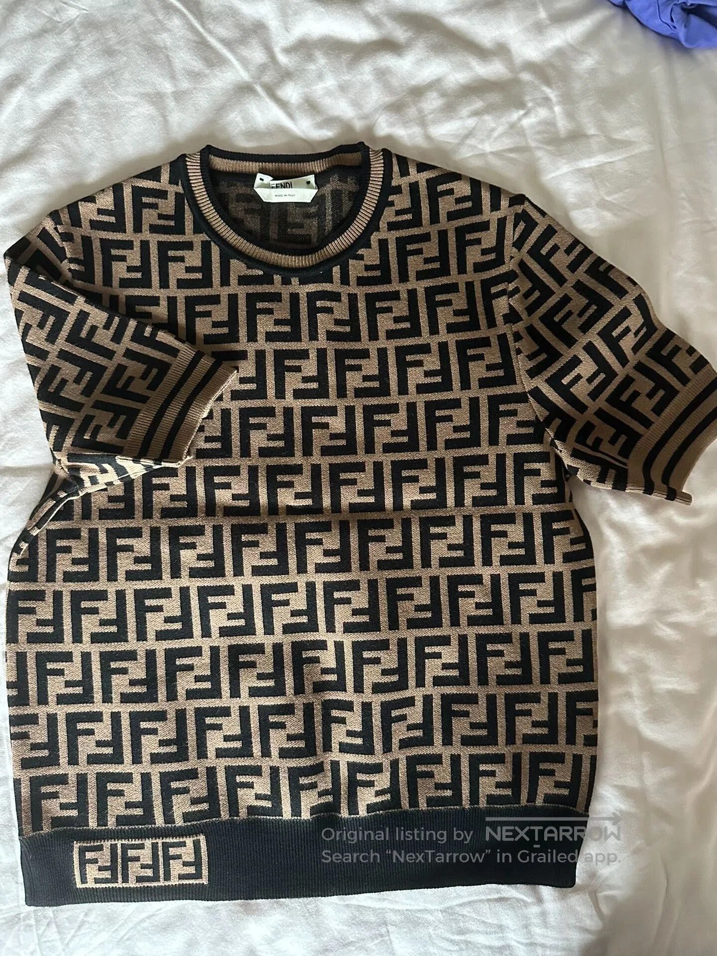 Fendi fendi classic knitted top in brown. Size US M / EU 48-50 / 2 - 1 Thumbnail