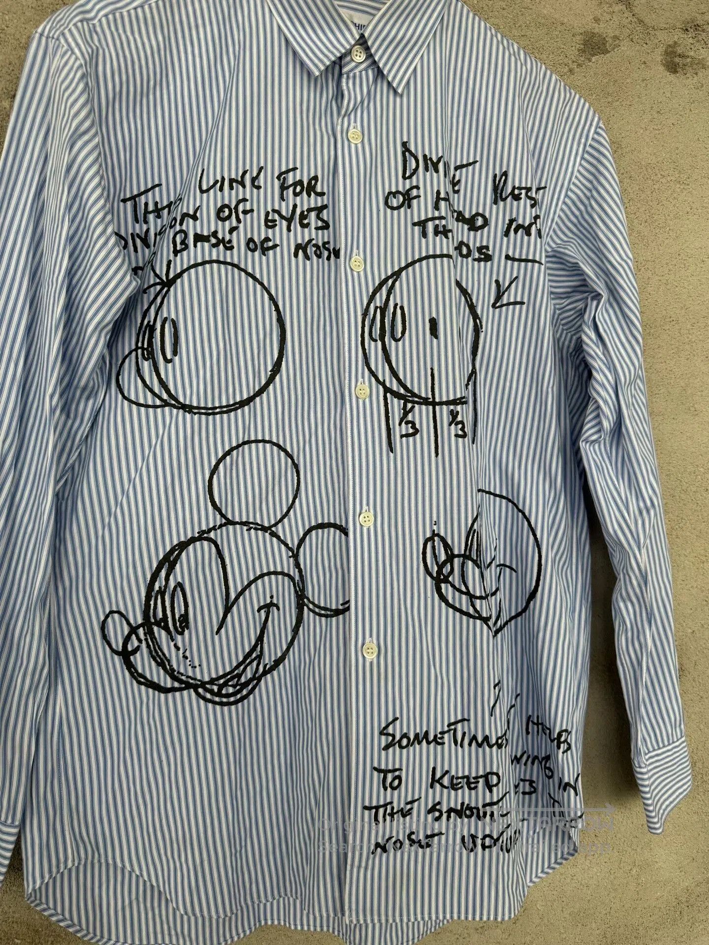 Comme des Garcons SHIRT Comme Des Garçons Mickey Striped Shirt. Size US S / EU 44-46 / 1 - 3 Thumbnail