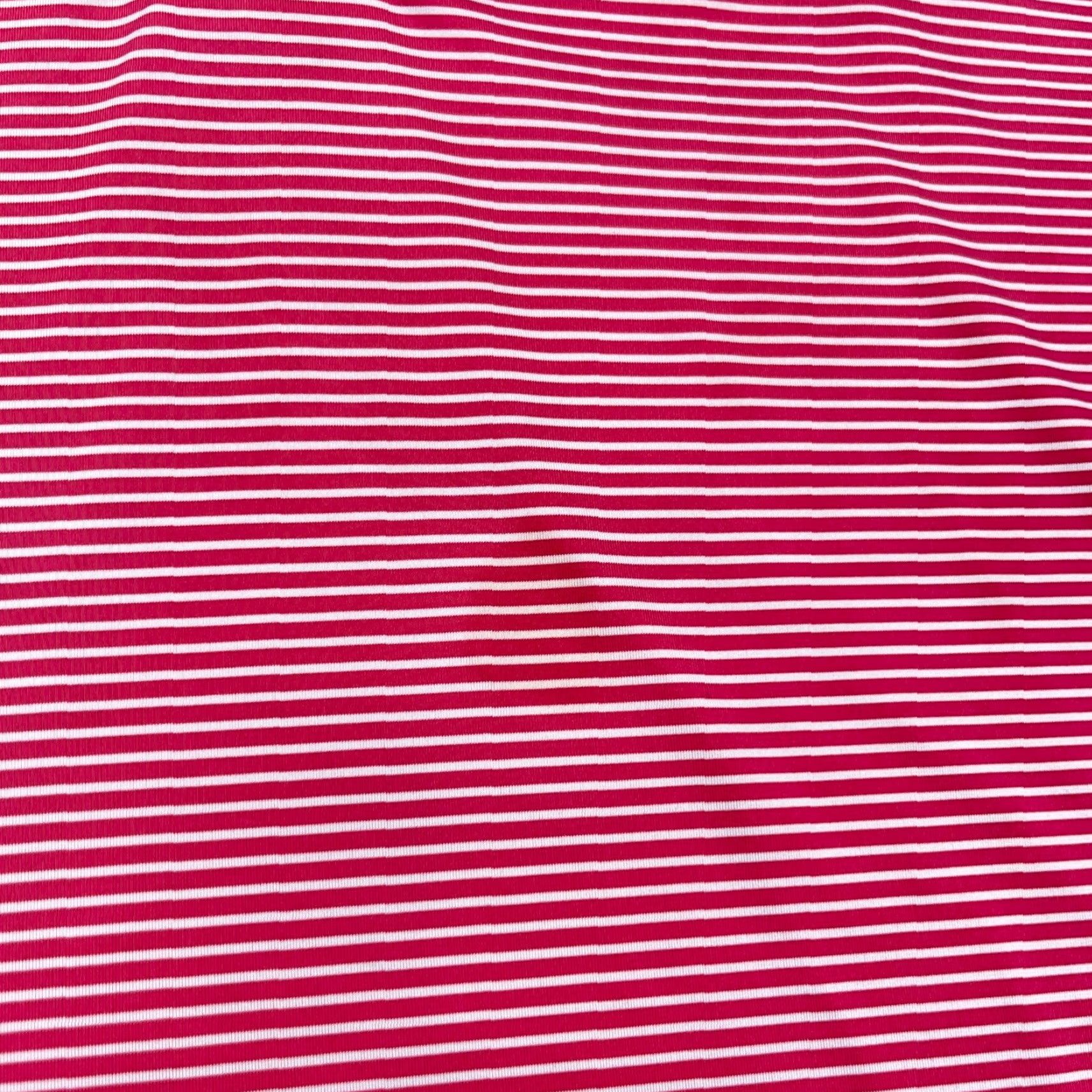 Footjoy FootJoy Polo Shirt Men L Pink Striped Performance Golf Wicking Quick Dry Apparel Logo Short Sleeve Polo Mens Size US L / EU 52-54 / 3 - 3 Thumbnail