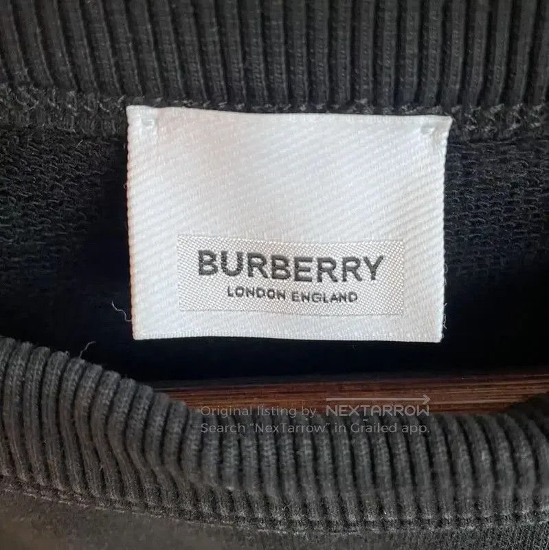 Burberry Burberry Cotton Black Men's Sweatshirt. Size US XXL / EU 58 / 5 - 4 Thumbnail