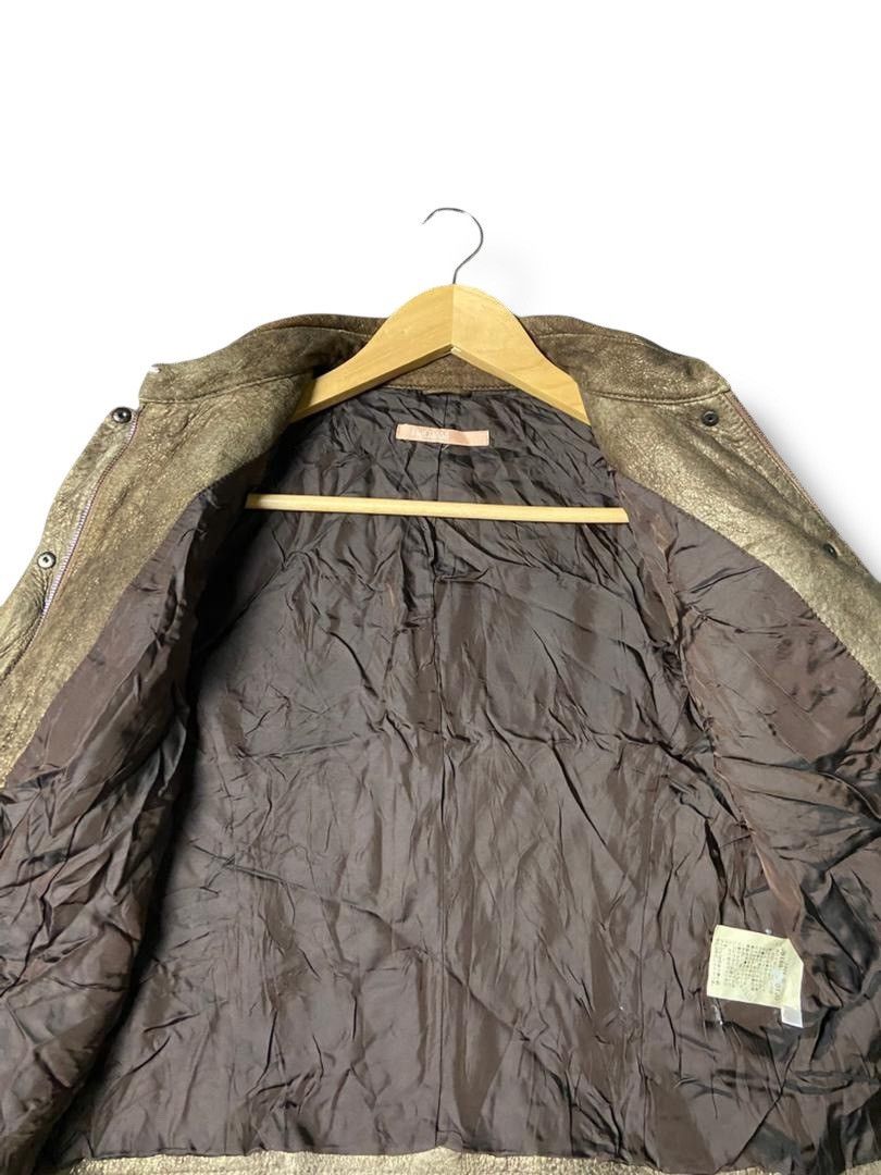Japanese Brand DeDanae Japanese Brand Crop Leather Jacket (137) Size US XXS / EU 40 - 3 Thumbnail