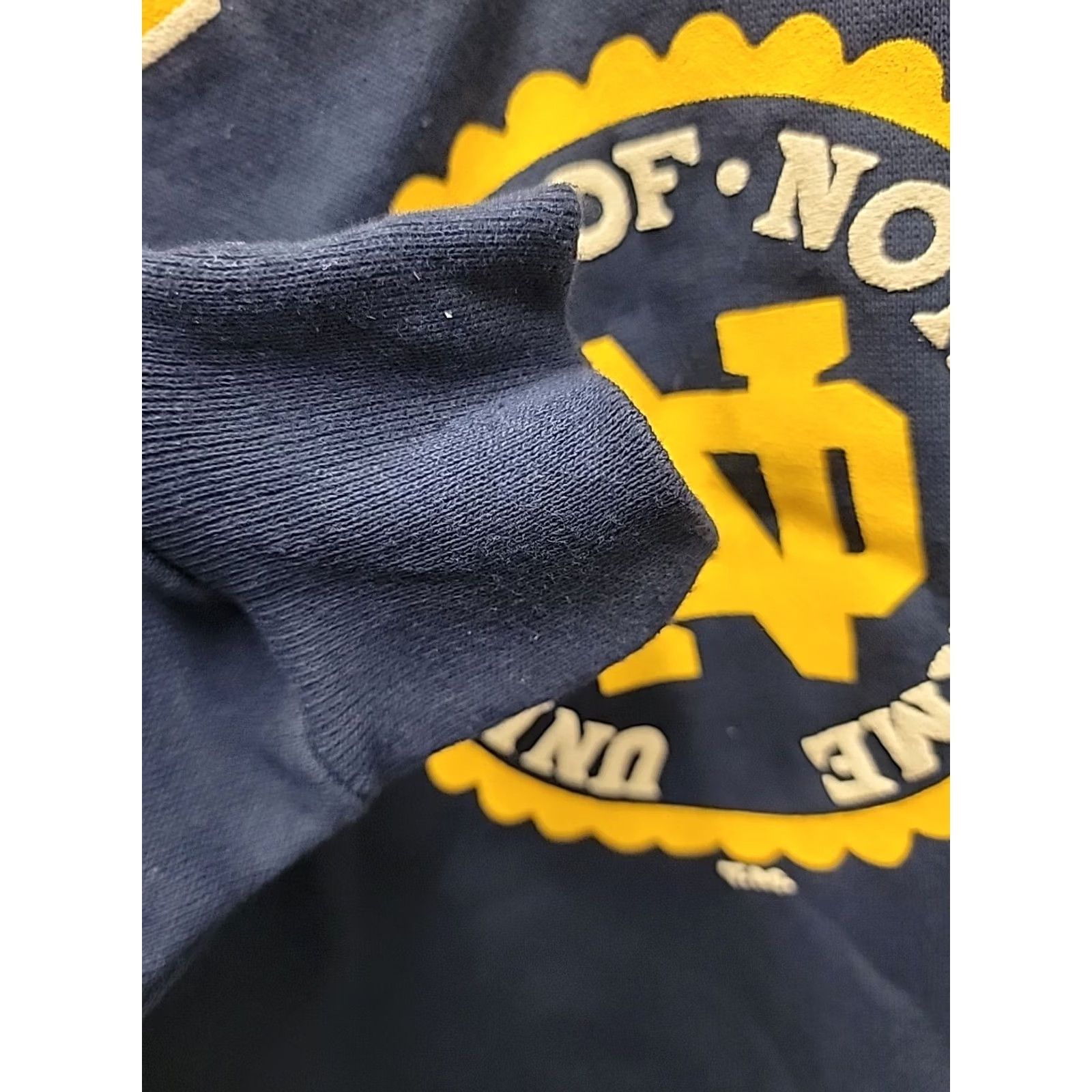 Tultex VINTAGE Tultex Notre Dame Fighting Irish Crewneck Sweatshirt XL Navy Graphic Print Mens Sweatshirt Size US XL / EU 56 / 4 - 4 Thumbnail