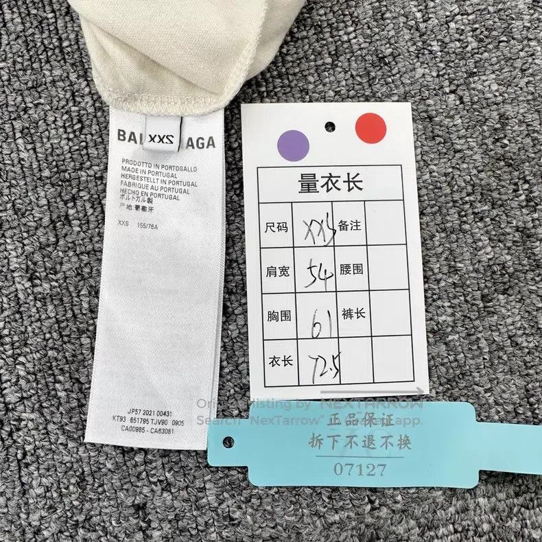 Balenciaga Balenciaga Classic letter print logo short sleeve Size US XXS / EU 40 - 7 Thumbnail