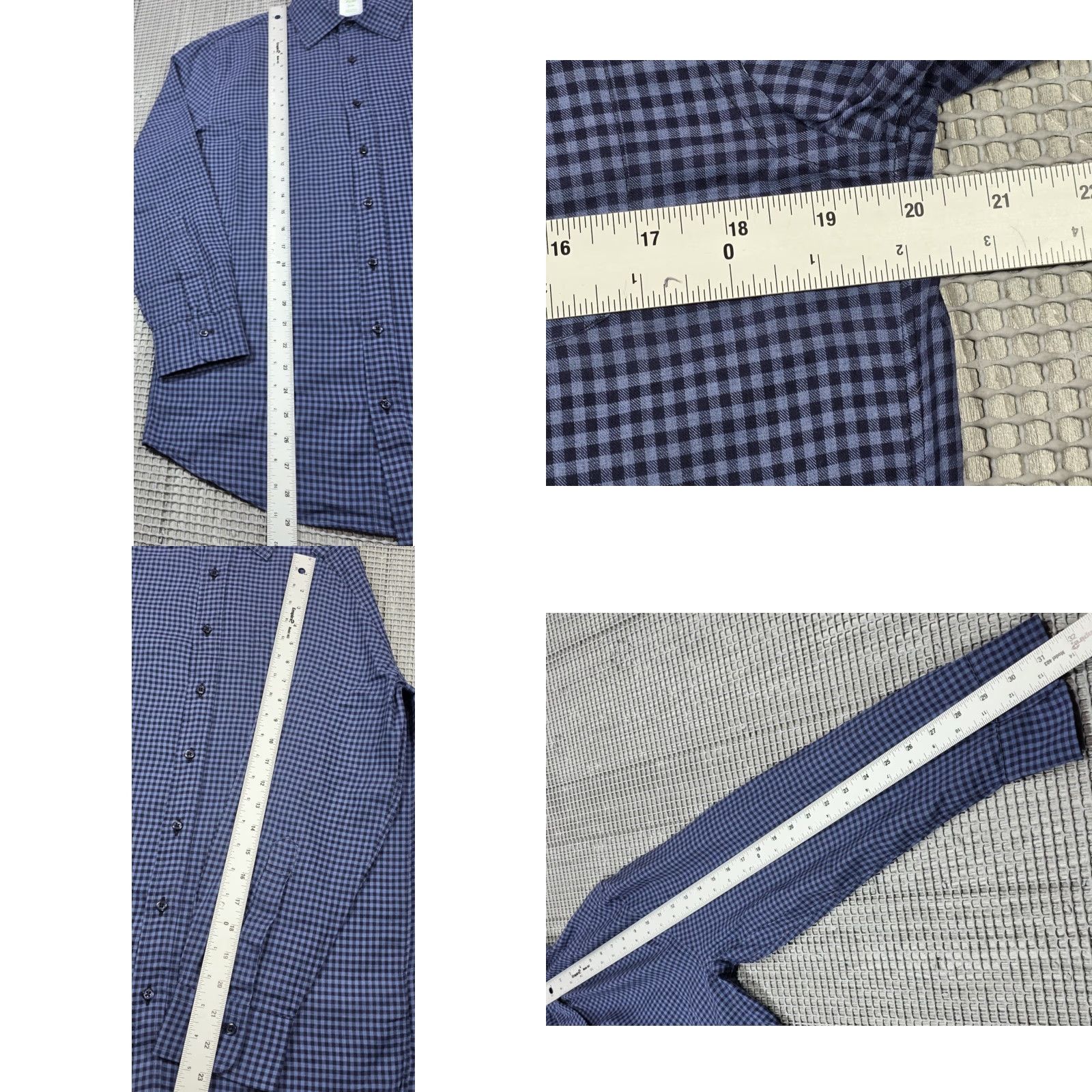 Brooks Brothers Brooks Brothers Slim Fit Blue Shirt Men 15.5-32 Button Up Gingham Check USA Made Dress Shirt Size US L / EU 52-54 / 3 - 9 Thumbnail
