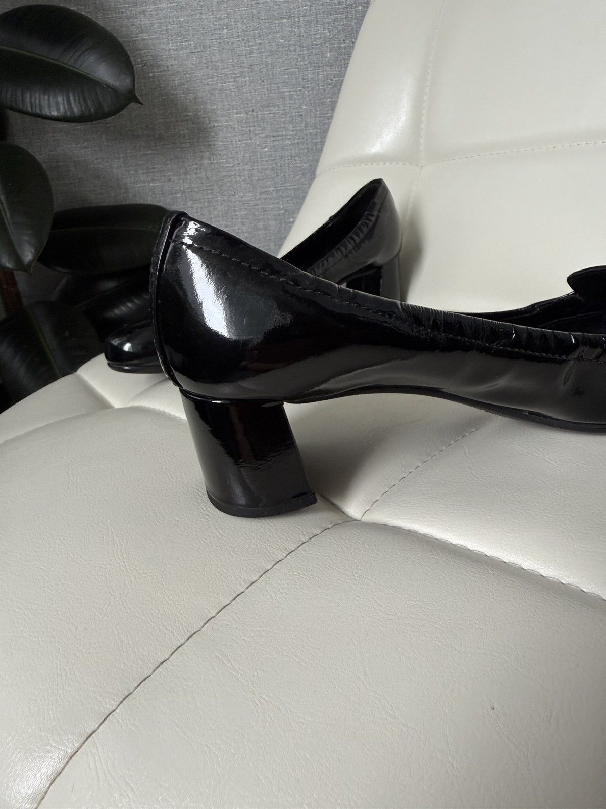 Prada Prada Linea Rossa Patent Leather Loafers Block Heel Shoes Size US 7 / IT 37 - 6 Thumbnail