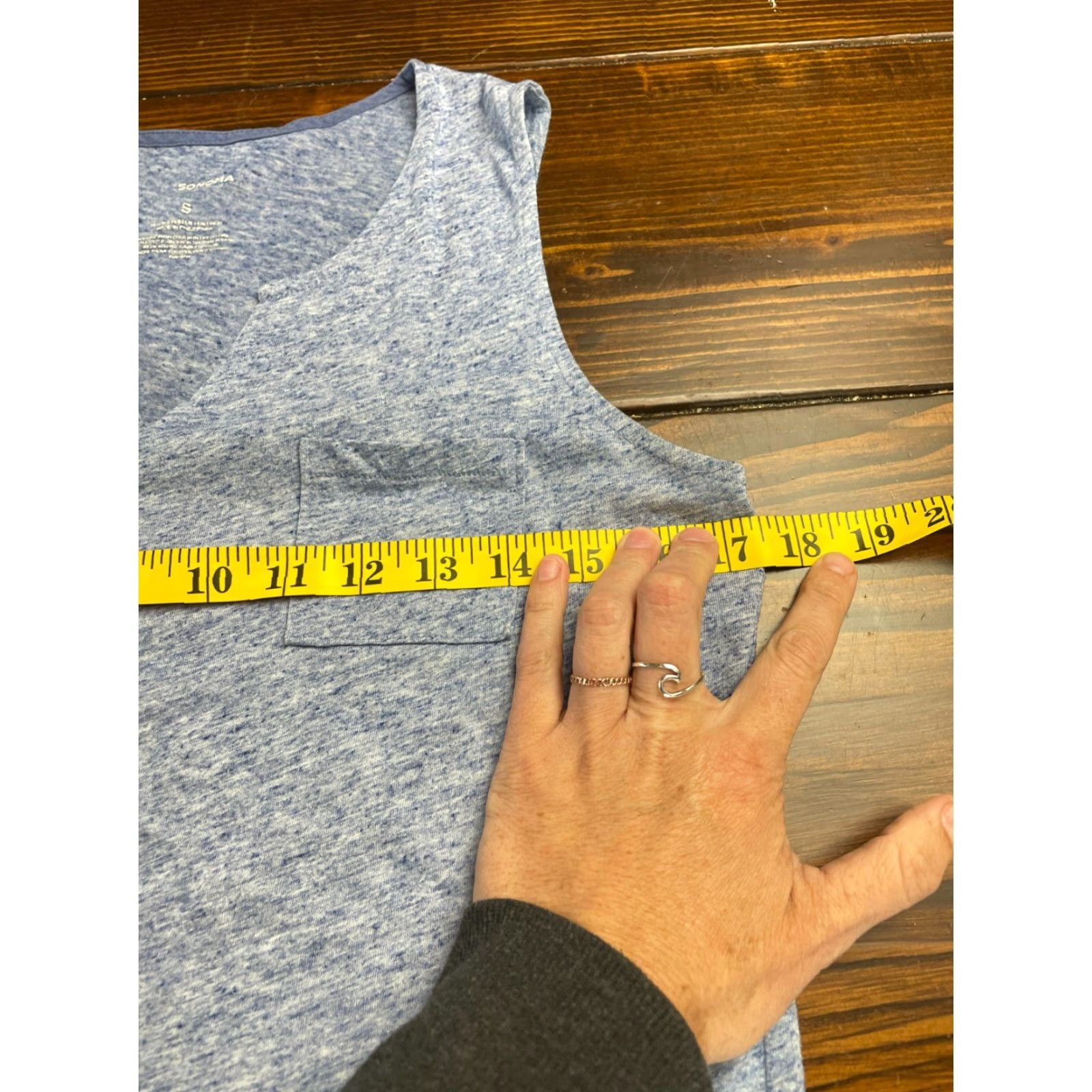 Vintage Sonoma Tank Top, Women's Size Small, Blue, Sleeveless, V-Neck, Pockets, Tank, Regular, Knit? Size S / US 4 / IT 40 - 7 Thumbnail