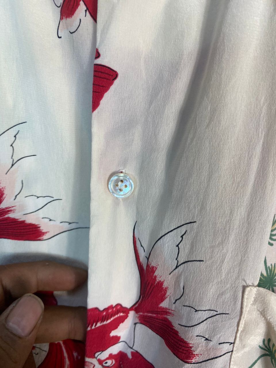Vintage Unisex🔥 vintage koi fish silk button up shirt by powder big Size US XL / EU 56 / 4 - 6 Thumbnail