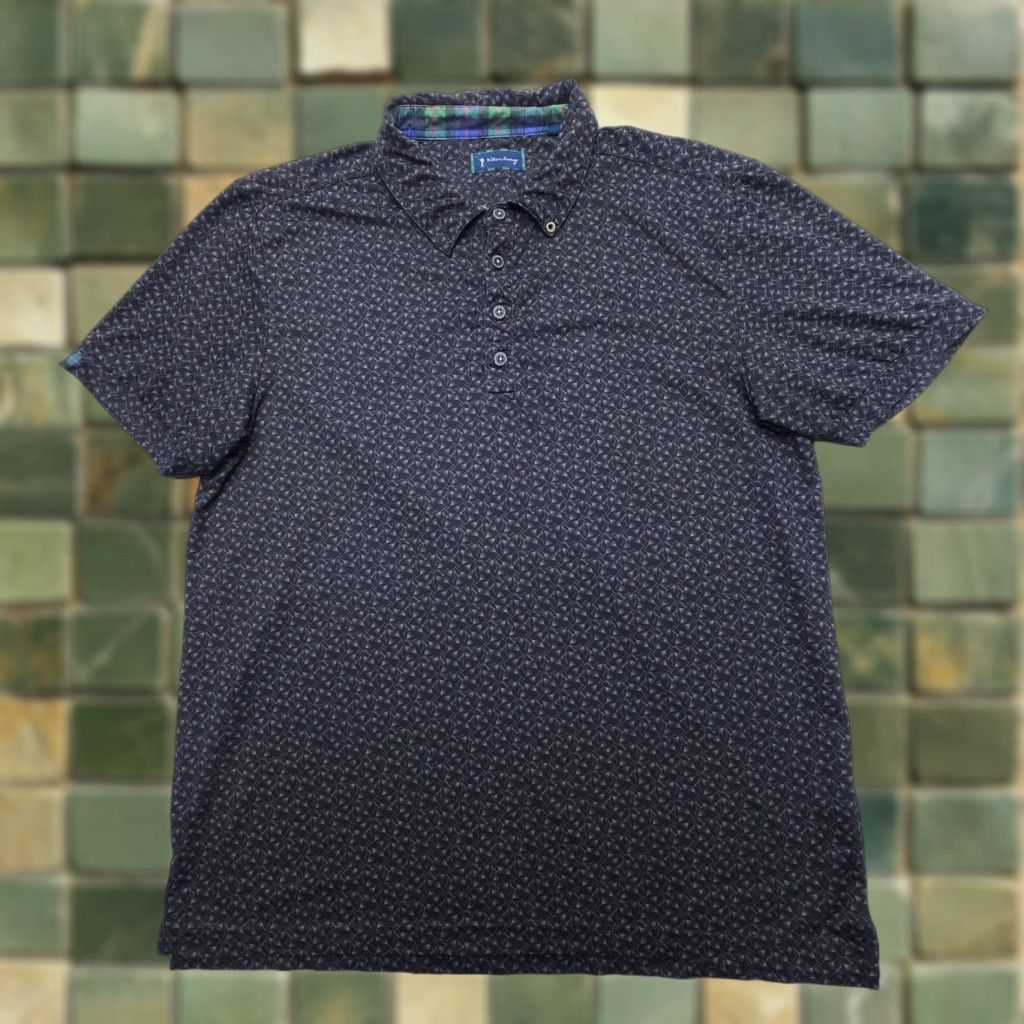Vintage William Murray Golf Polo Shirt Mens L Geometric Martini Print Polo Shirt Size US L / EU 52-54 / 3 - 1 Thumbnail