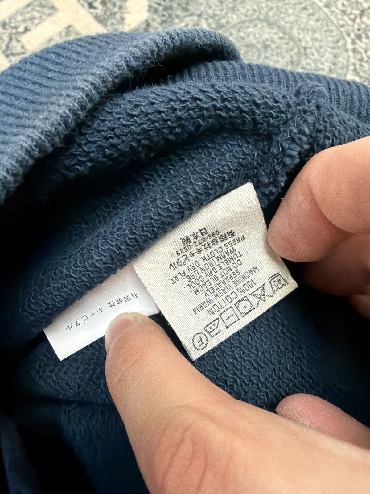 Kapital Kapital Kountry Speak Easy hooded sweatshirt navy pink Size US M / EU 48-50 / 2 - 4 Thumbnail