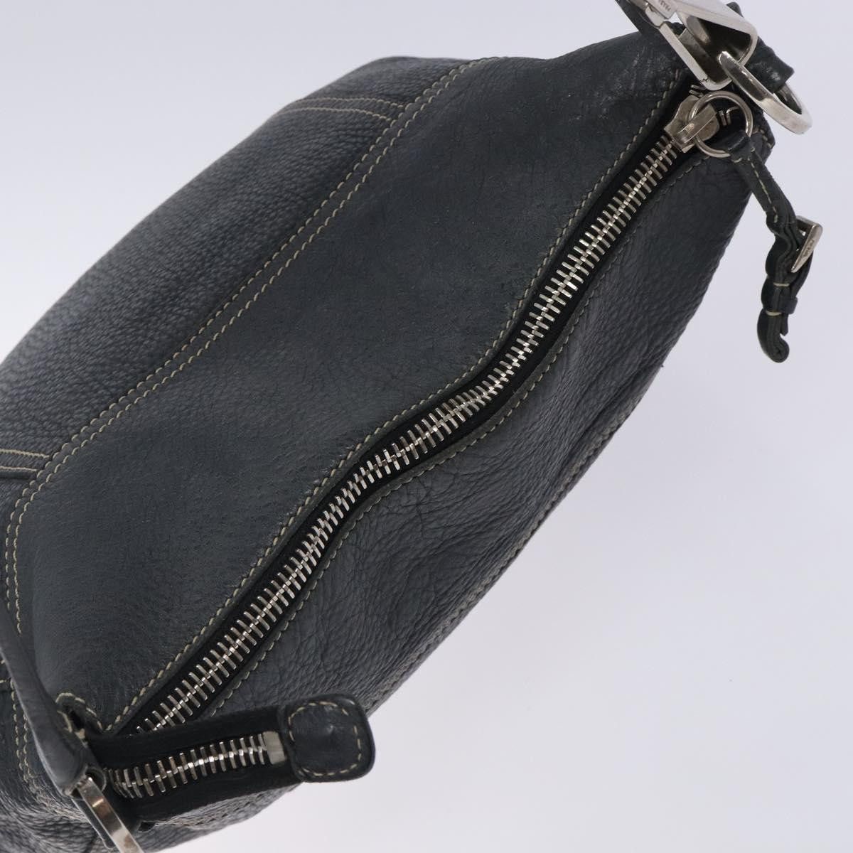 Prada PRADA Shoulder Bag Leather Navy Silver Size ONE SIZE - 6 Thumbnail