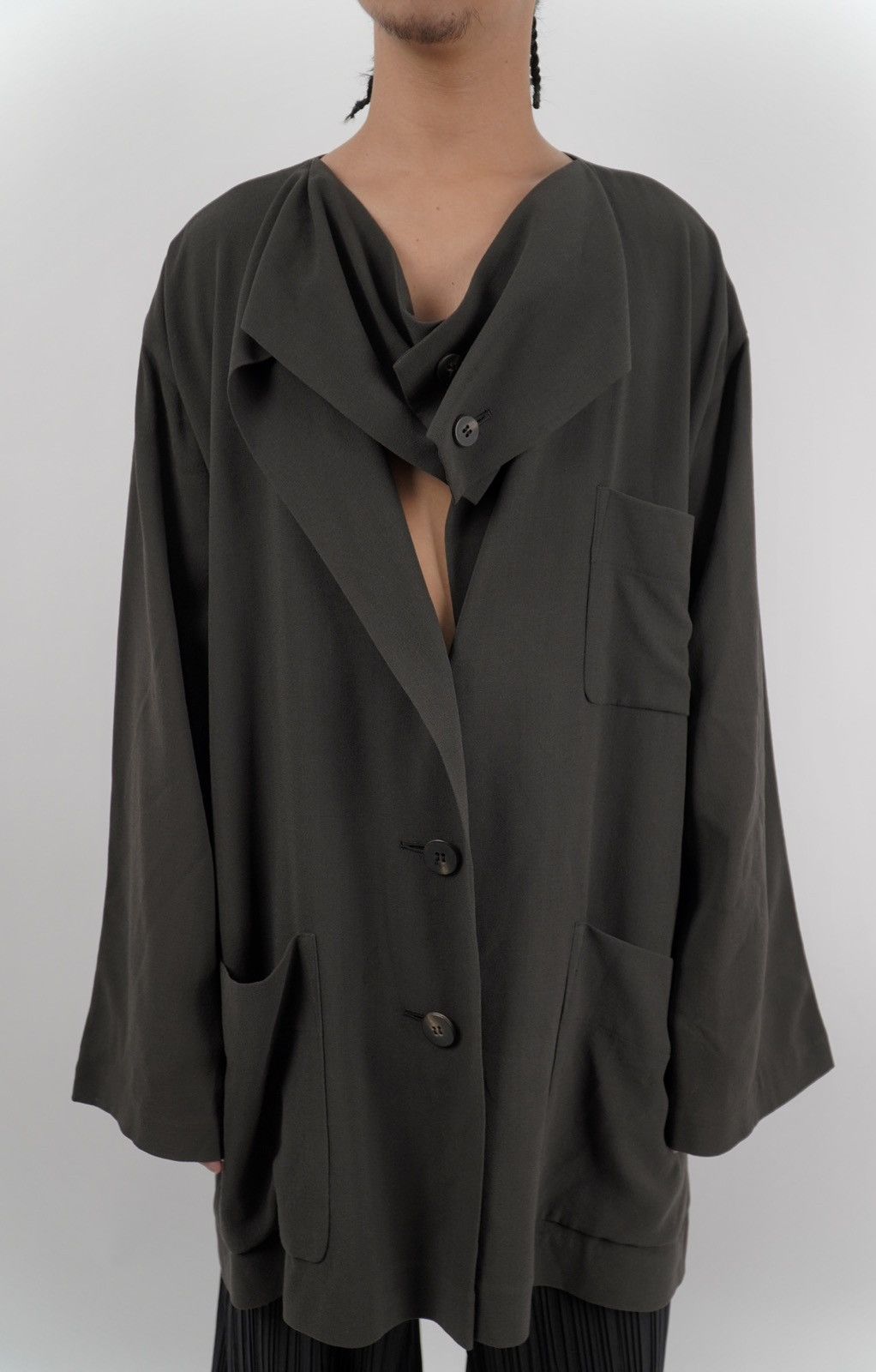 Issey Miyake Issey Miyake - Archived 1991 Runway Wool MultiPocket Jacket Size XS / US 0-2 / IT 36-38 - 1 Thumbnail