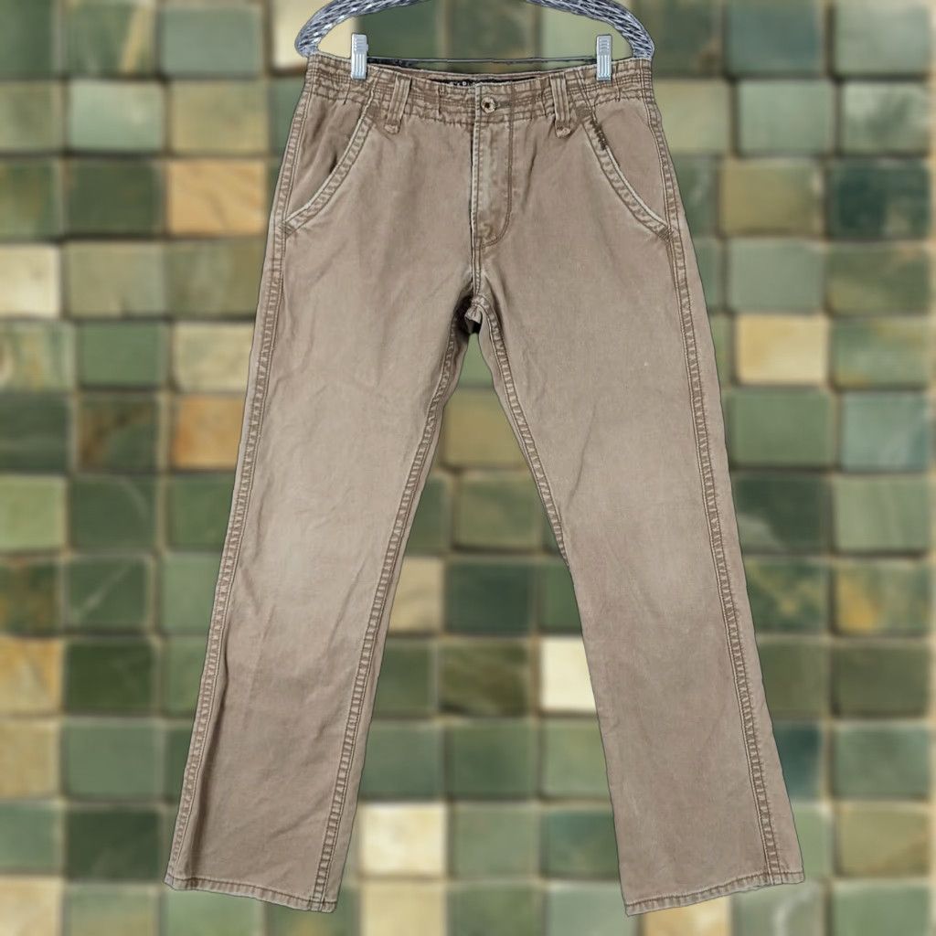 Levi's VINTAGE Levi's Mens Brown Distressed Relaxed Fit Straight Leg Jeans Size 30x32 Men's Denim Pants Size US 30 / EU 46 - 1 Thumbnail