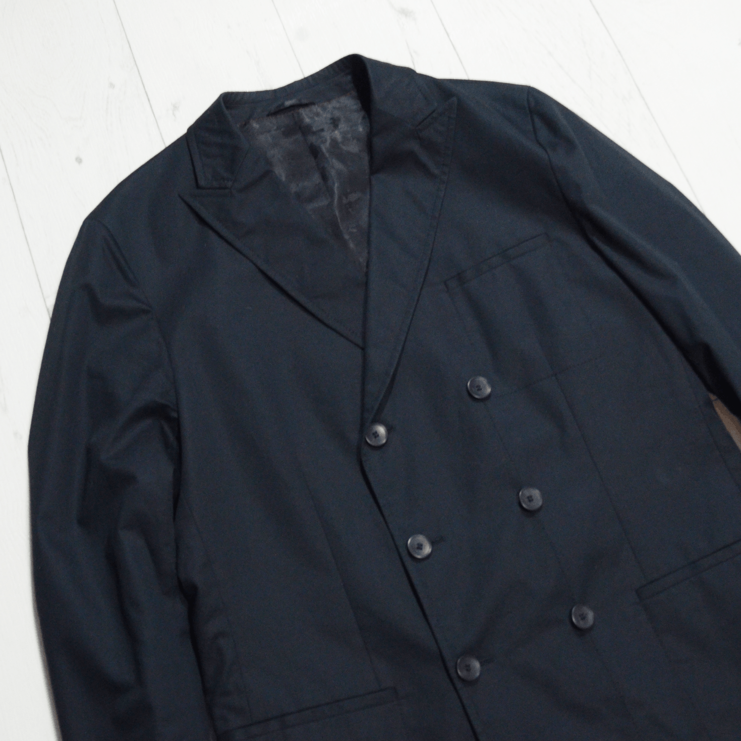 Hugo Boss × Vintage Vintage Hugo Boss Double Breasted Cashmere Blazer Jacket Size 36R - 2 Thumbnail