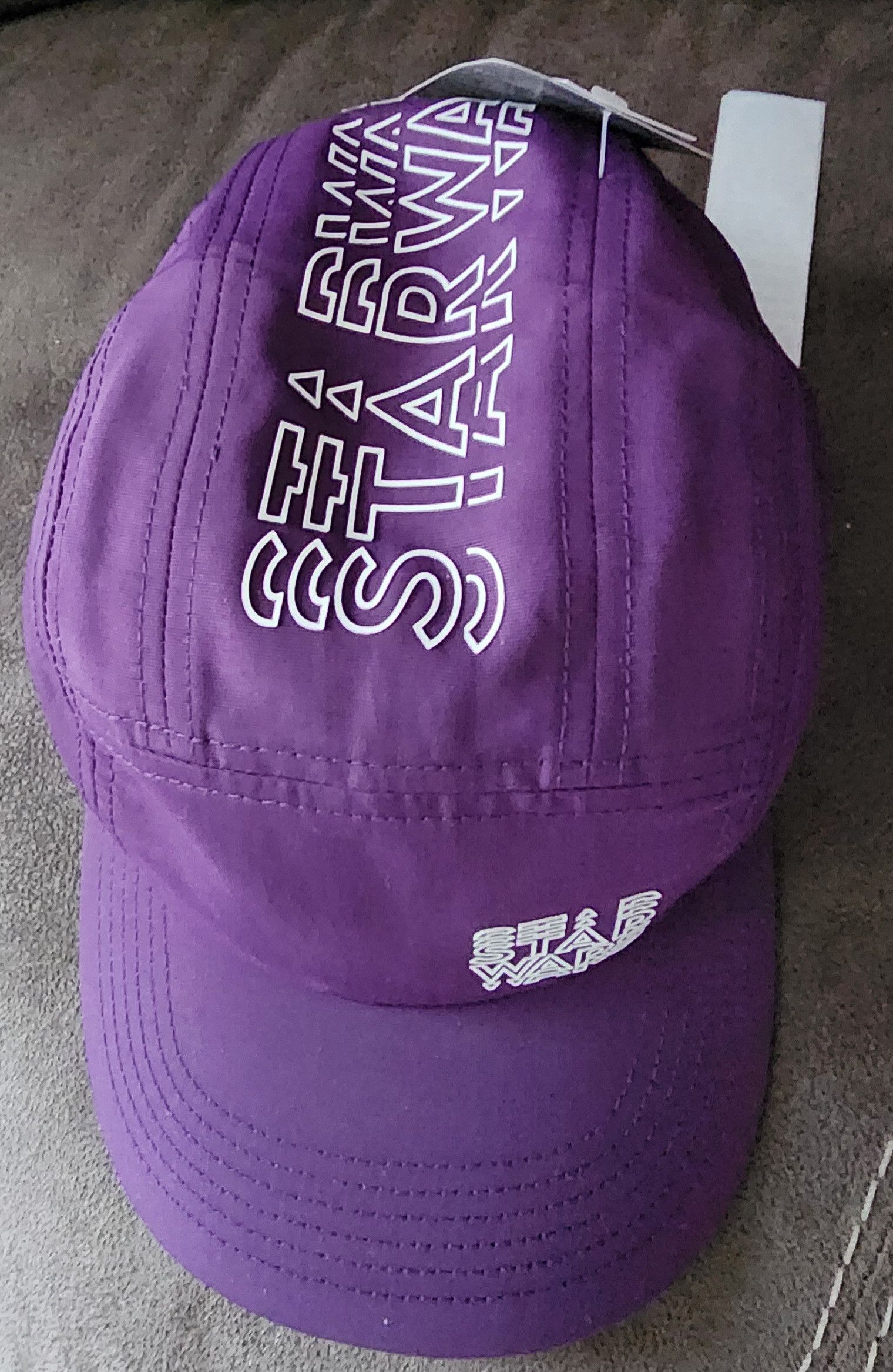 Disney NWT Disney Star Wars Purple Adjustable 5 Panel Hat Cap Adult Size ONE SIZE - 3 Thumbnail