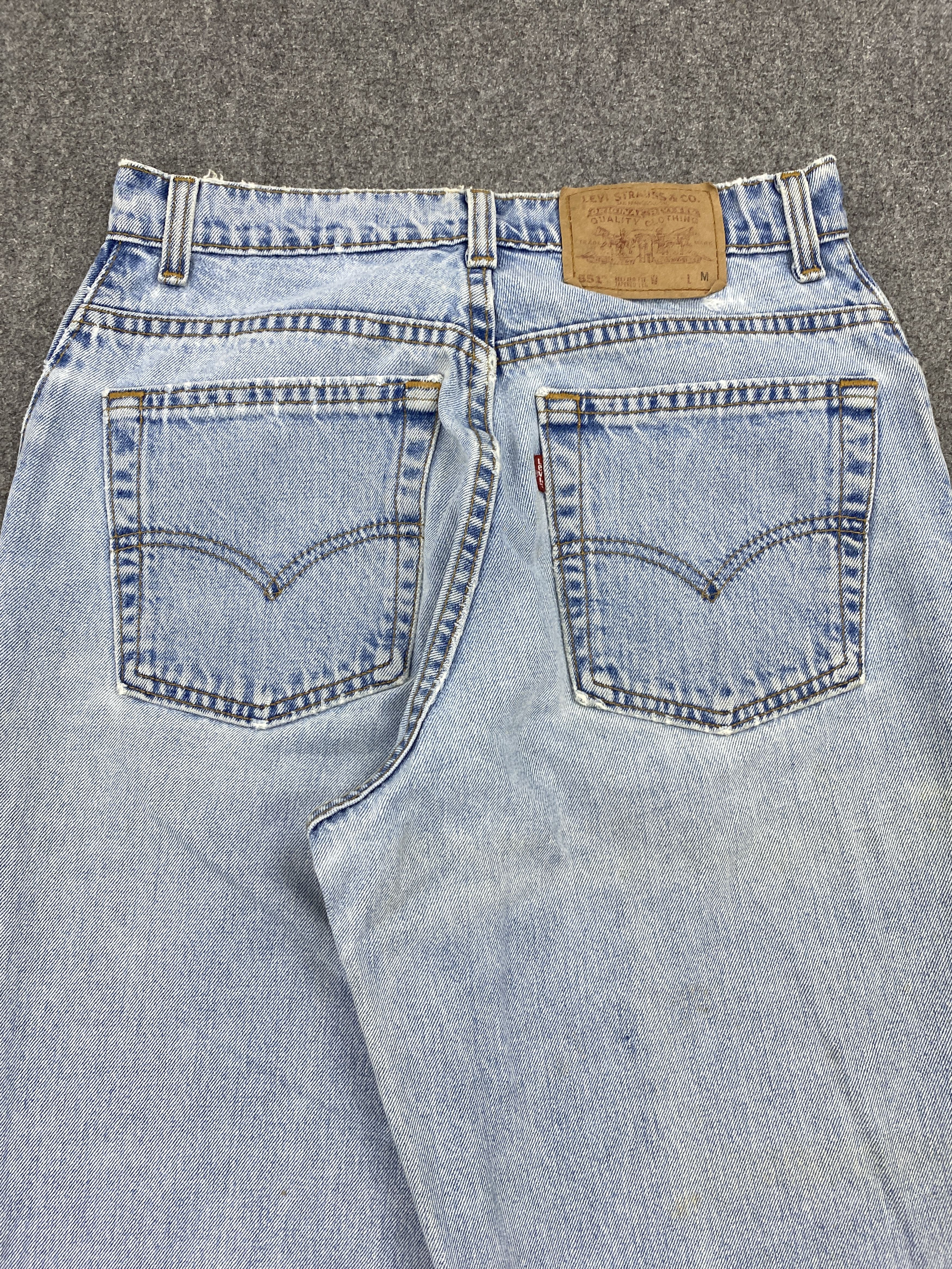 Levi's × Vintage Vintage Levis 551 Light Washed Jeans Size US 27 - 4 Thumbnail
