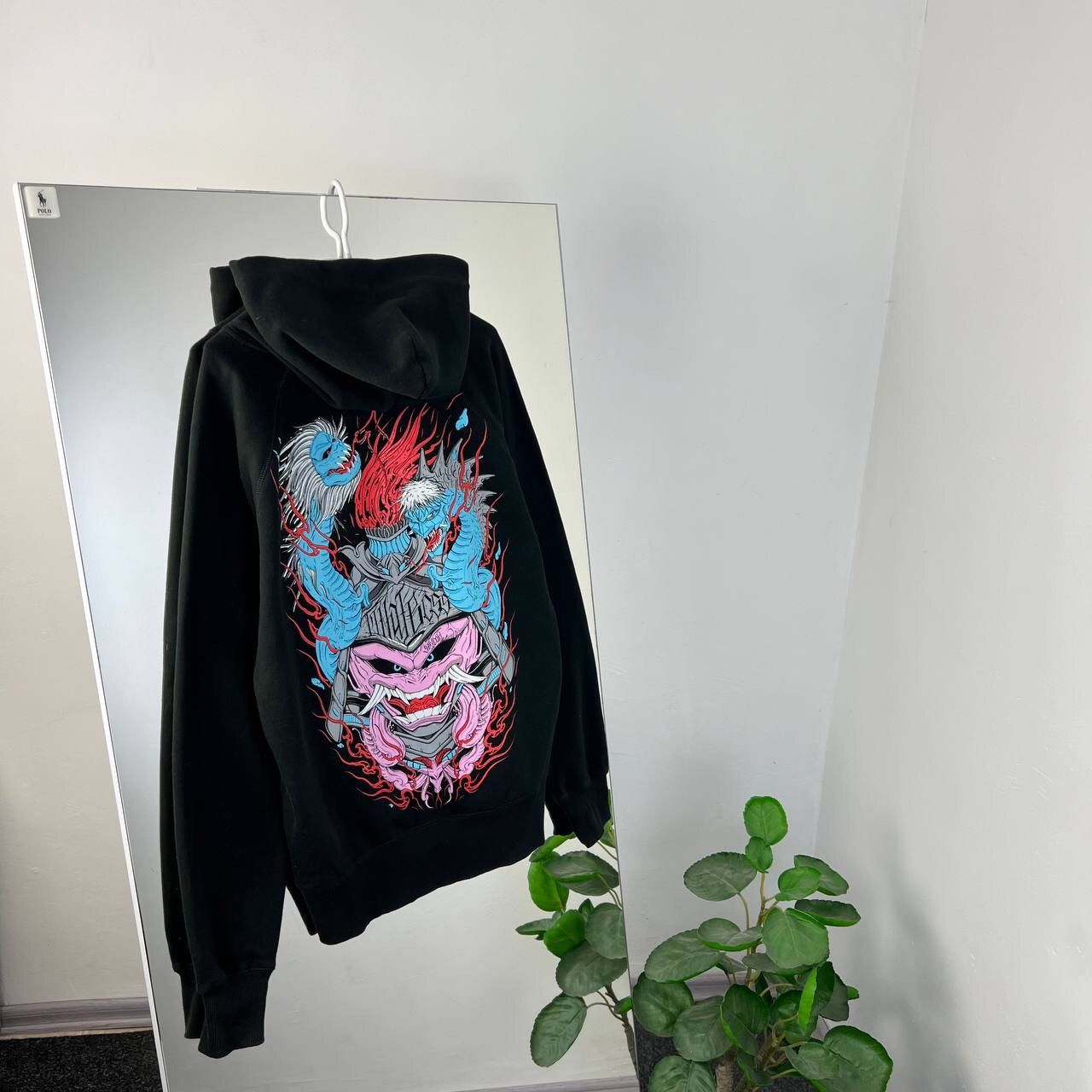 Vintage Japanese Anime Over Print Boxy Fit Hoodie Dragon Y2K Size US L / EU 52-54 / 3 - 1 Thumbnail