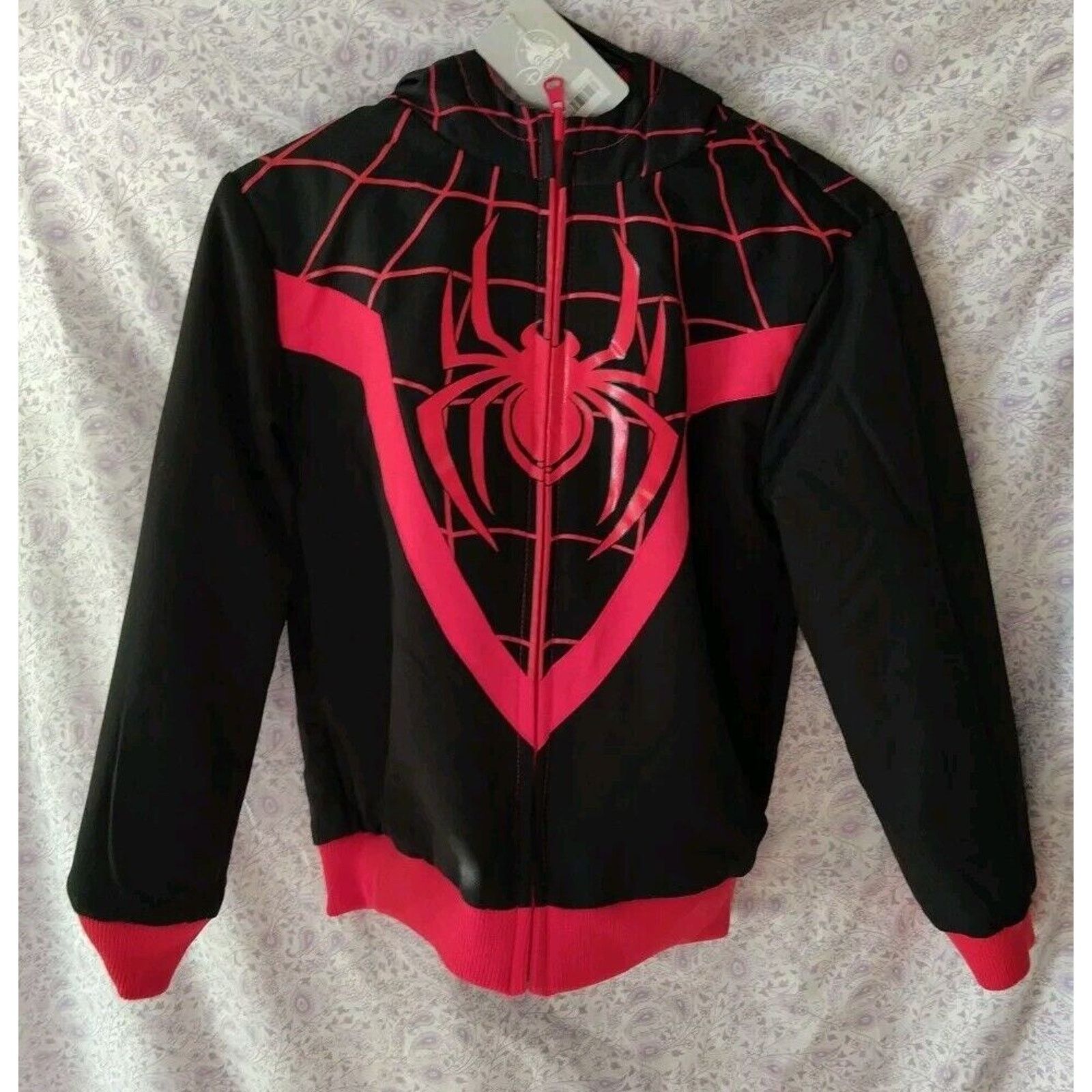 Disney NWT !! Disney/Marvel Spider-Man Reversible Jacket Boy's 7/8 Size US XS / EU 42 / 0 - 1 Thumbnail