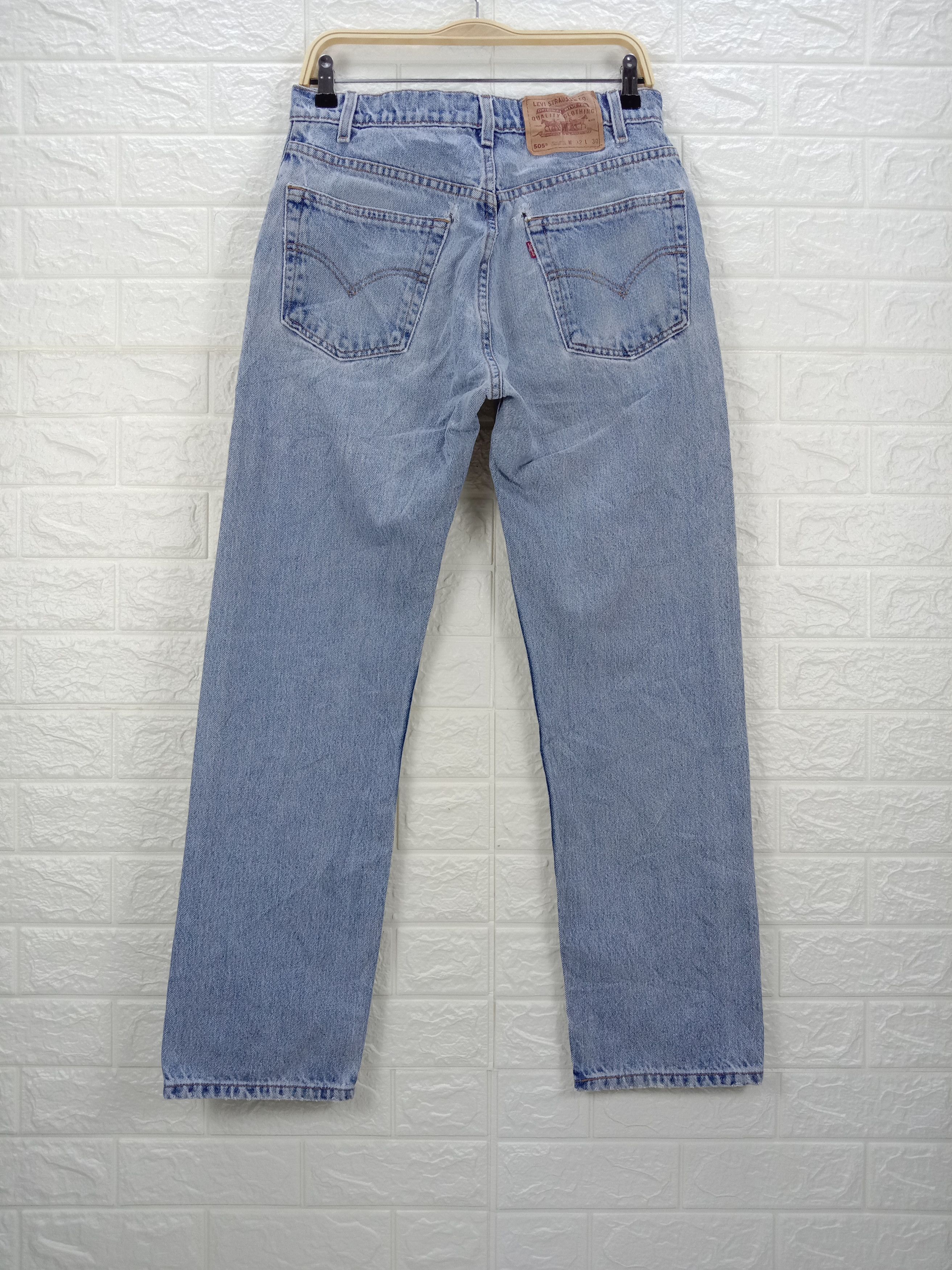 Levi's Vintage 90s Levi's 505 Jeans Regular Fit Straight Leg Denim Size US 30 / EU 46 - 5 Thumbnail