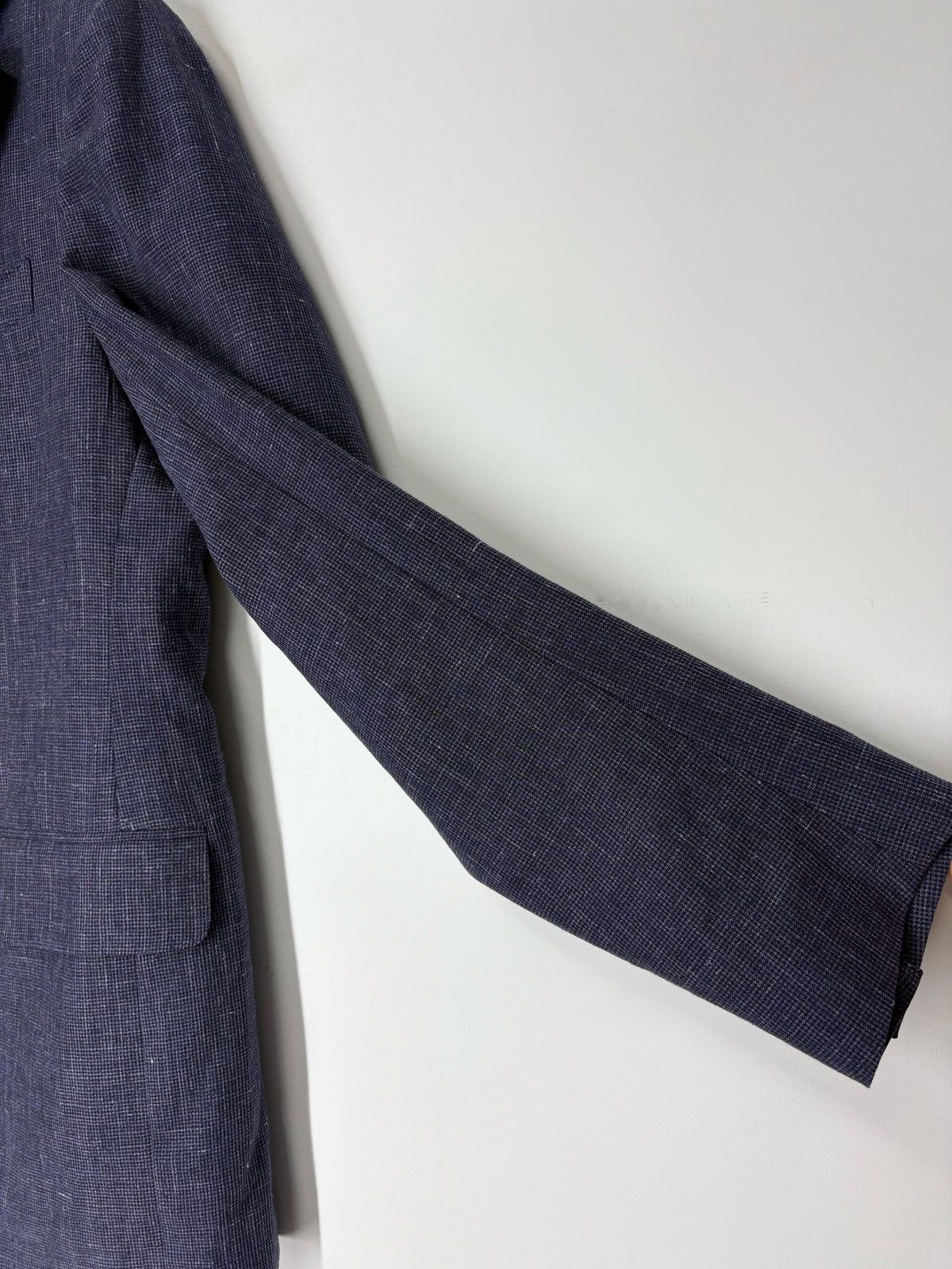 Boggi Boggi Linen Wool Blue Blazer Jacket Men’s 48R Size 48R - 11 Thumbnail