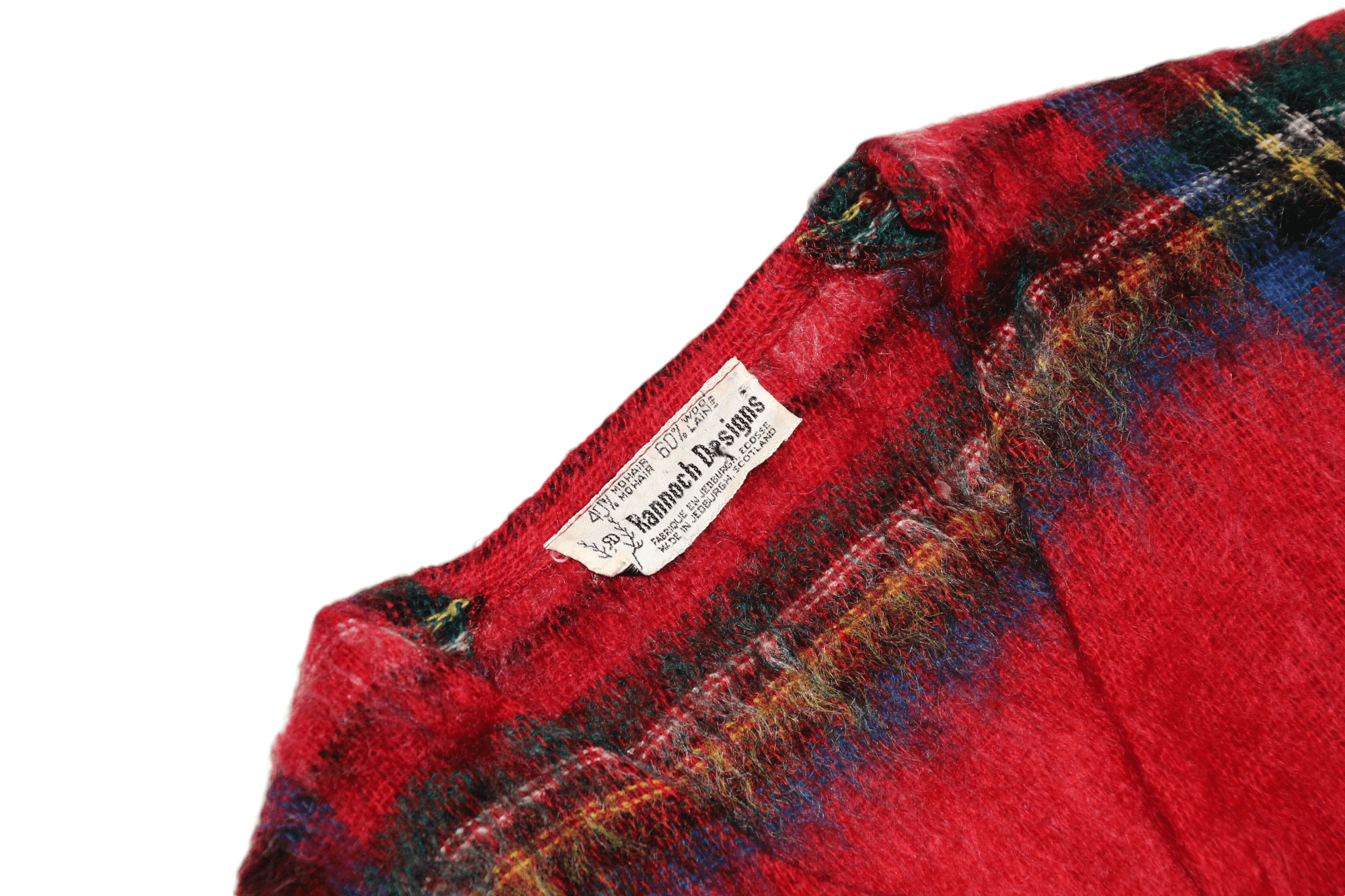 Aran Isles Knitwear 60's Rannoch Designs Scotland Mohair Wool Plaid Tartan Vest Size US M / EU 48-50 / 2 - 4 Thumbnail