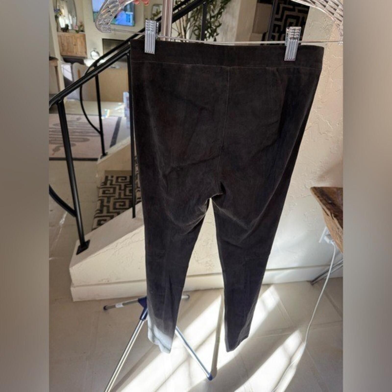 Vince Vince 100% Lamb Leather Pull-On Leggings Black Charcoal XS Size 26" / US 2 / IT 38 - 6 Thumbnail