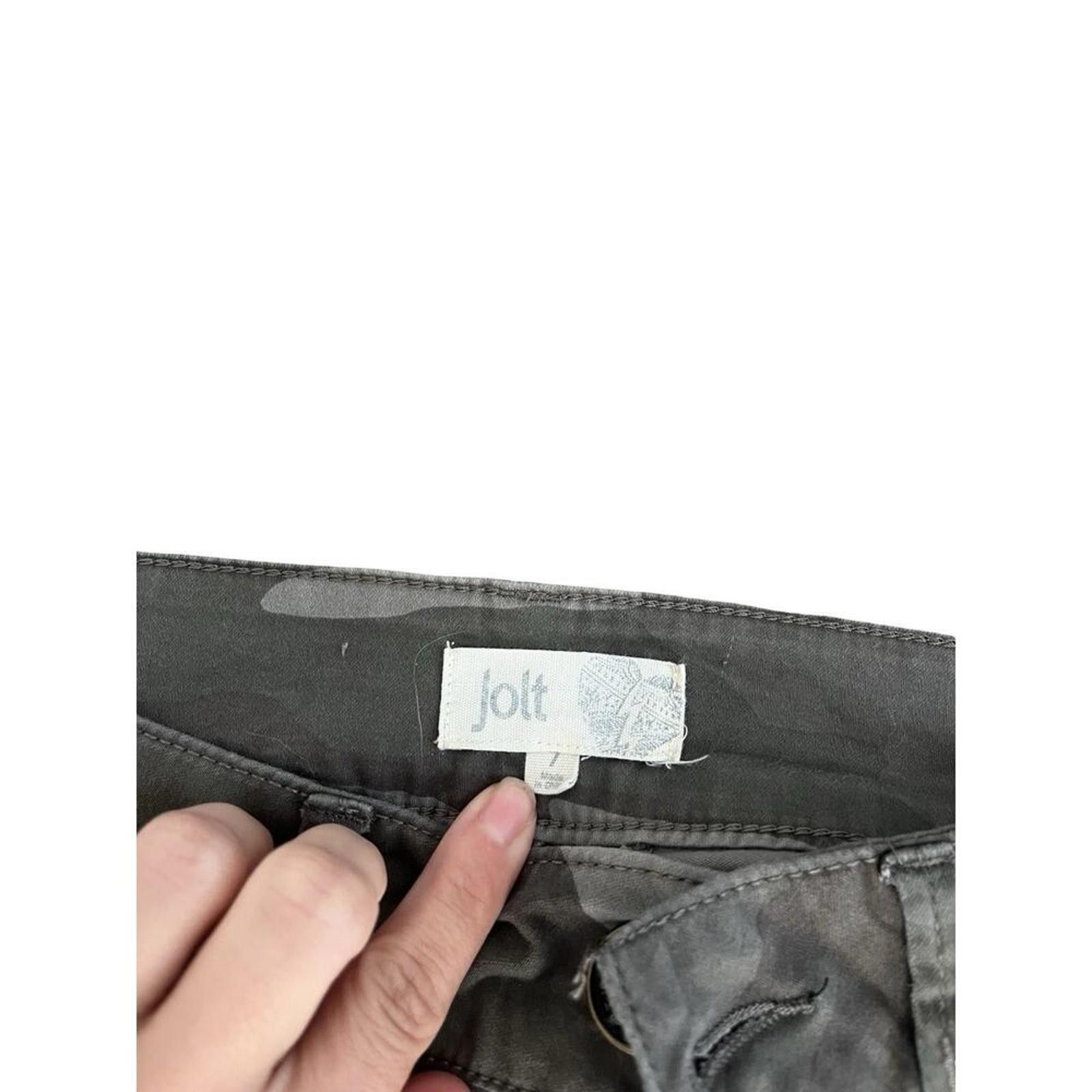 Other Jolt Cropped Cargo Gray Camo Pants 7 Size 27" / US 4 / IT 40 - 5 Thumbnail