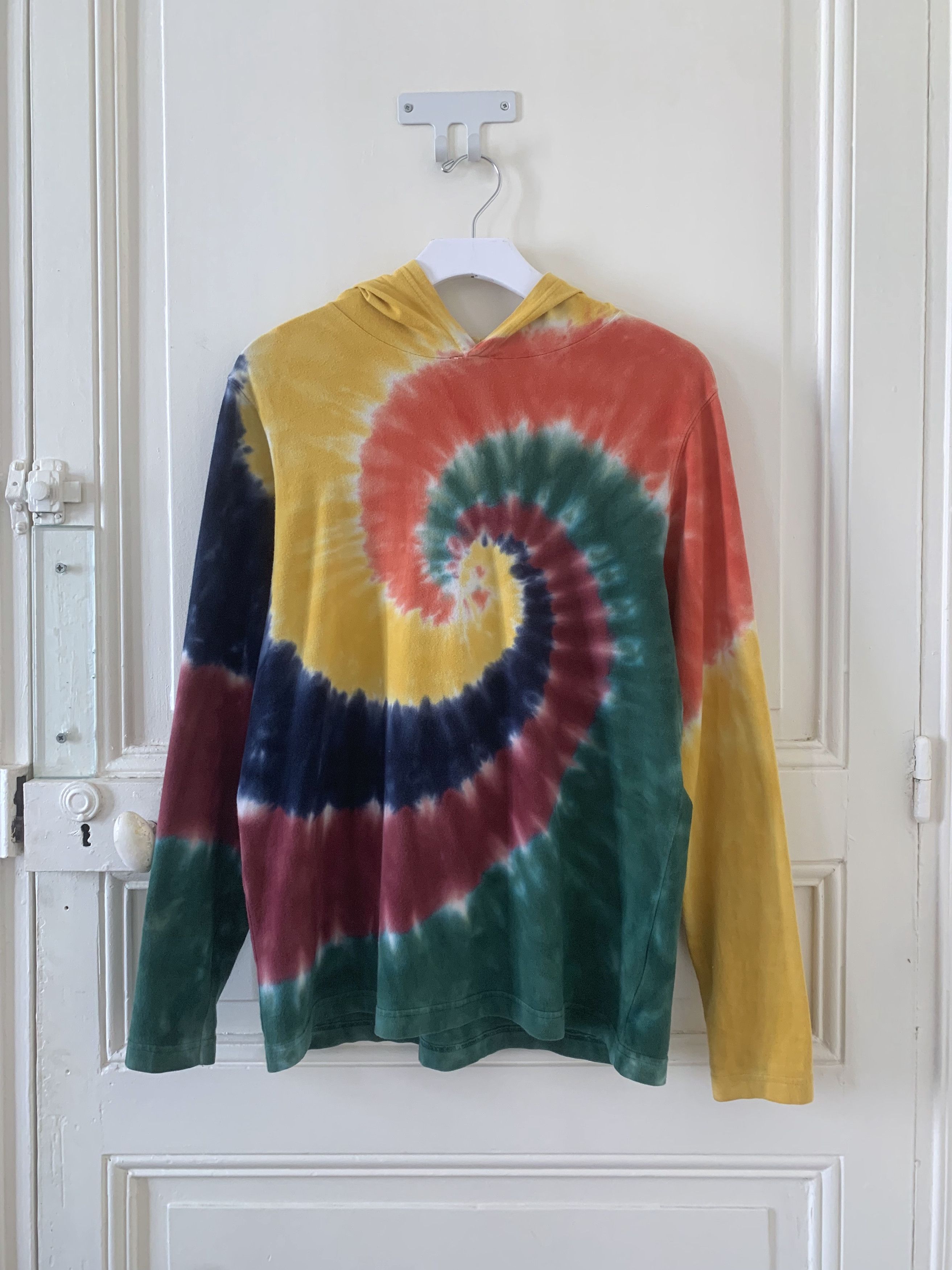 Lands' End Rainbow Tie-Dye Hoodie Size US L / EU 52-54 / 3 - 1 Thumbnail