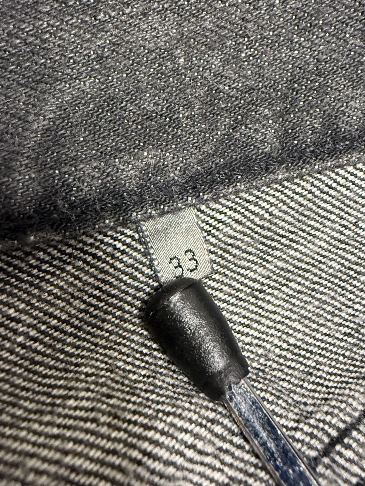 Dior SS04 HEDI WAXED STRIP JEANS Size US 33 - 10 Thumbnail