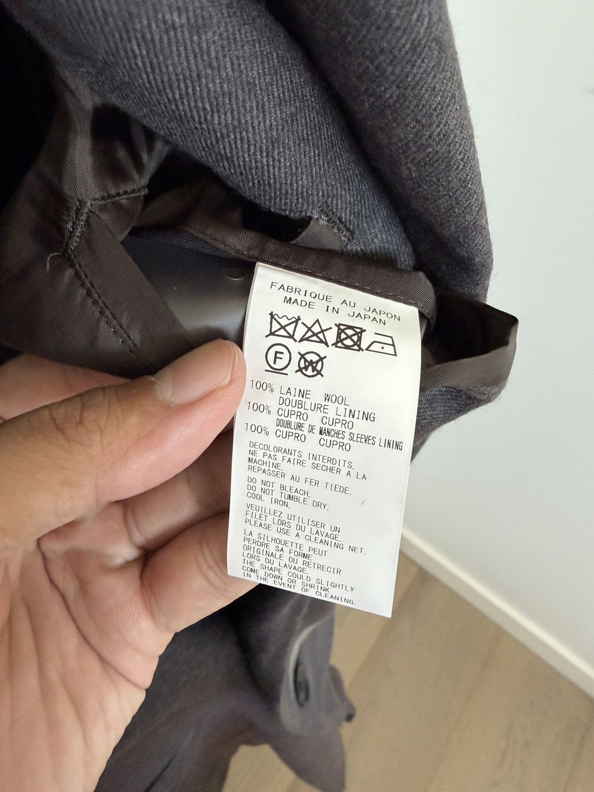 Yohji Yamamoto 24AW Kie5 Print Shawl Collar Coat Size US XL / EU 56 / 4 - 5 Thumbnail
