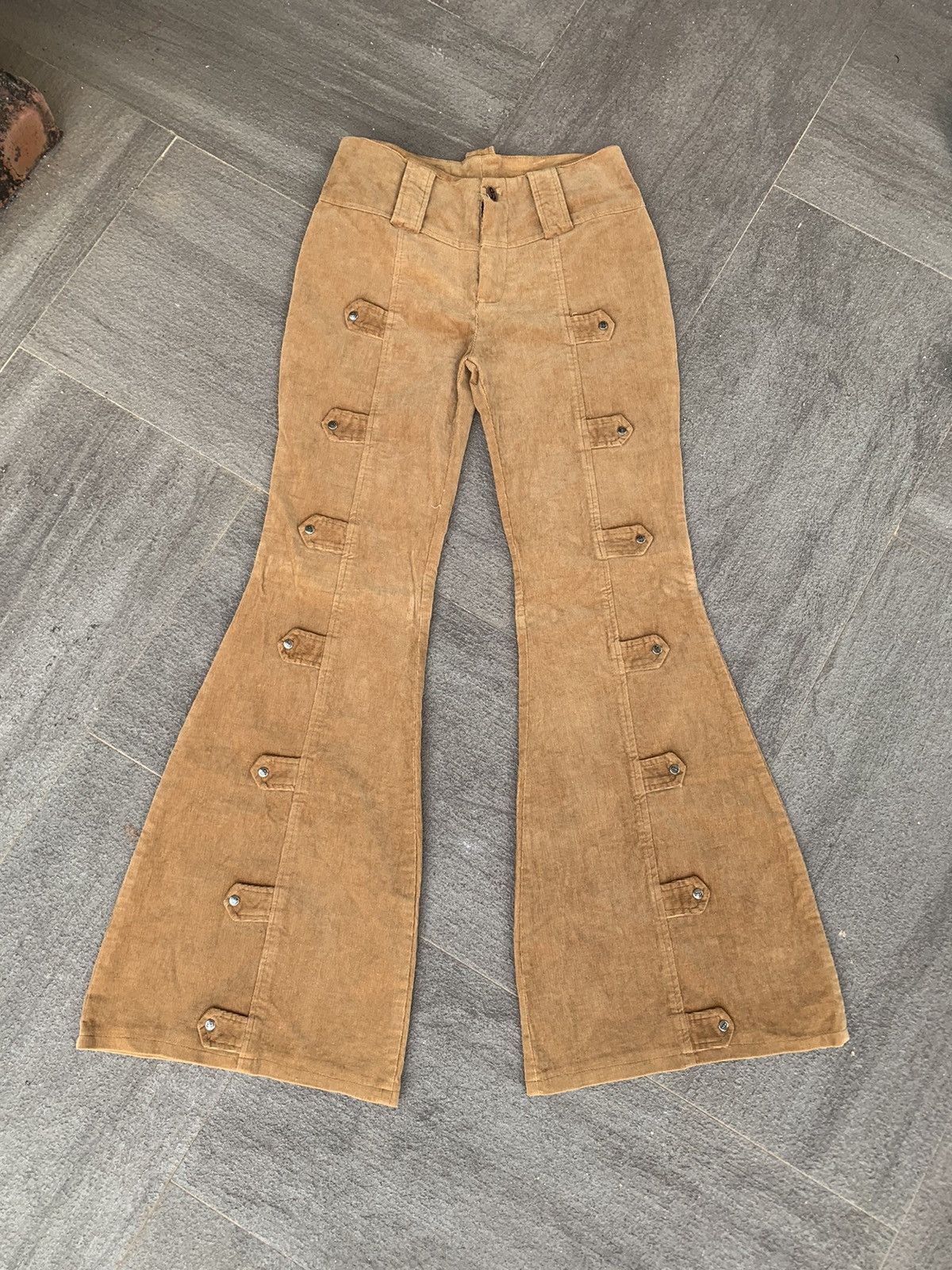 Unbrand Corduroy Flared Stretchable Pants