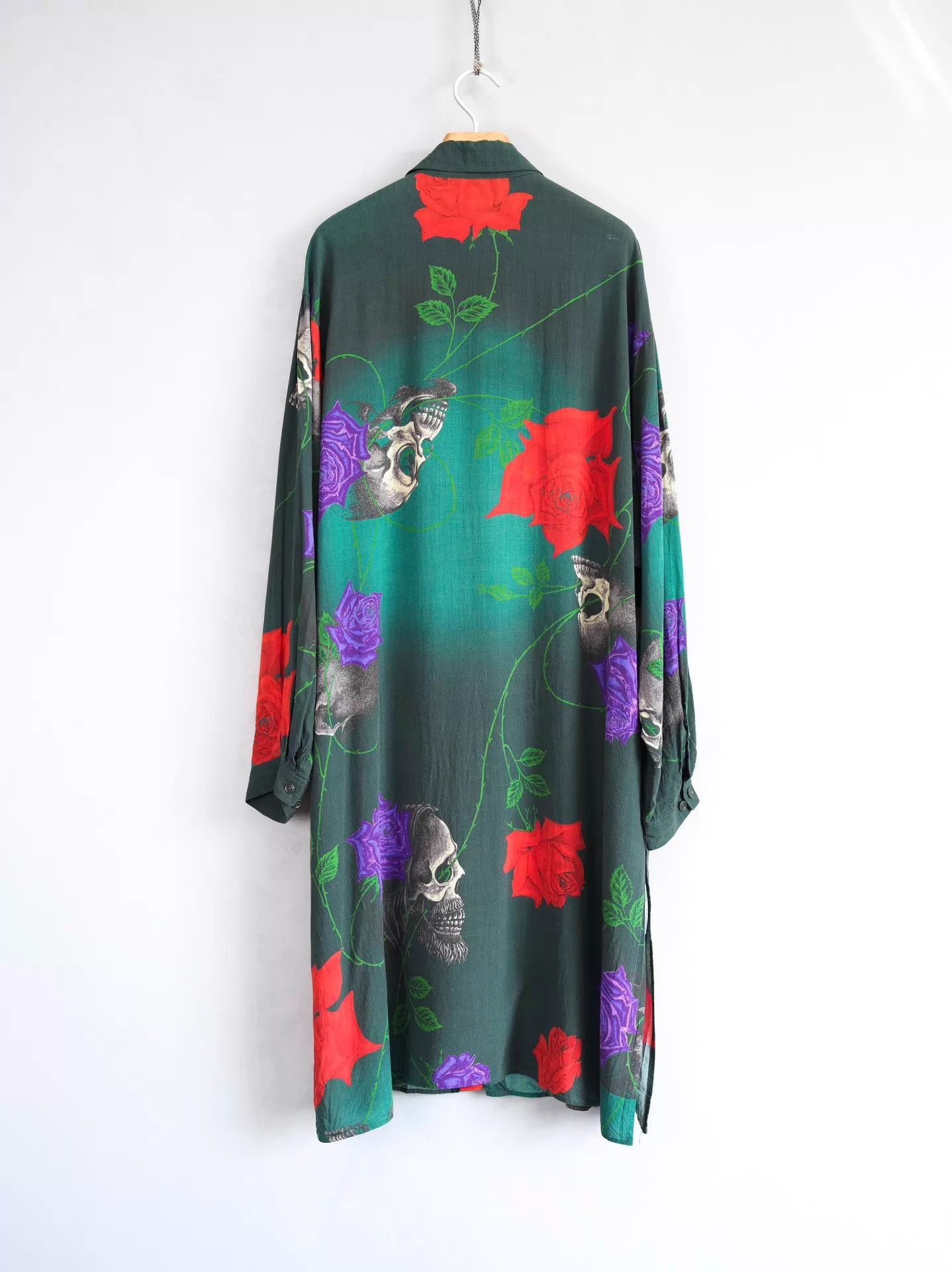 Yohji Yamamoto Yohji Yamamoto 18SS Skeleton Rose Black Long Shirt Size 3 Size US L / EU 52-54 / 3 - 2 Thumbnail
