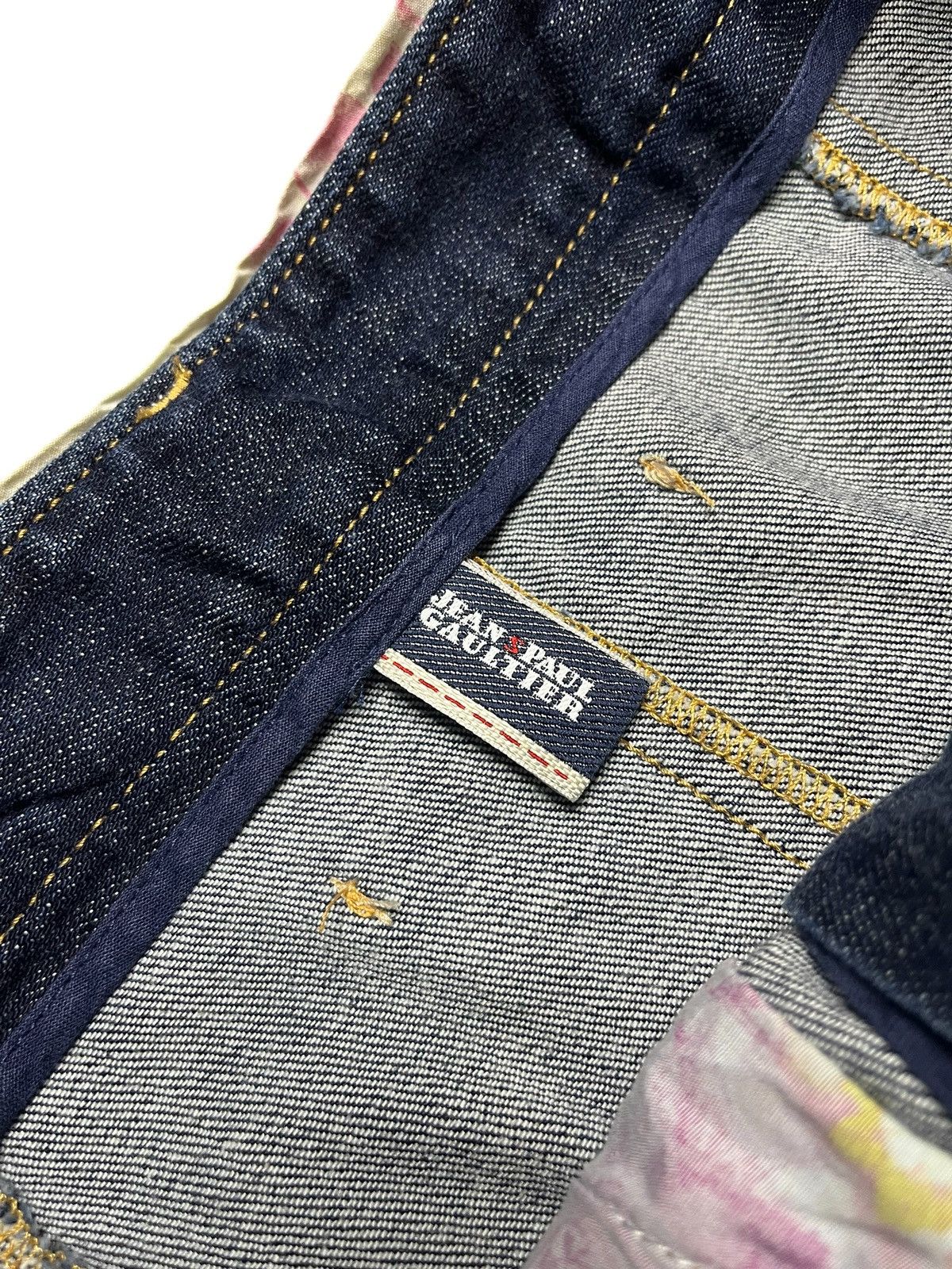 Jean Paul Gaultier Jean Paul Gaultier Jeans Floral Trim Denim Skirt Y2K Size 28" / US 6 / IT 42 - 6 Thumbnail