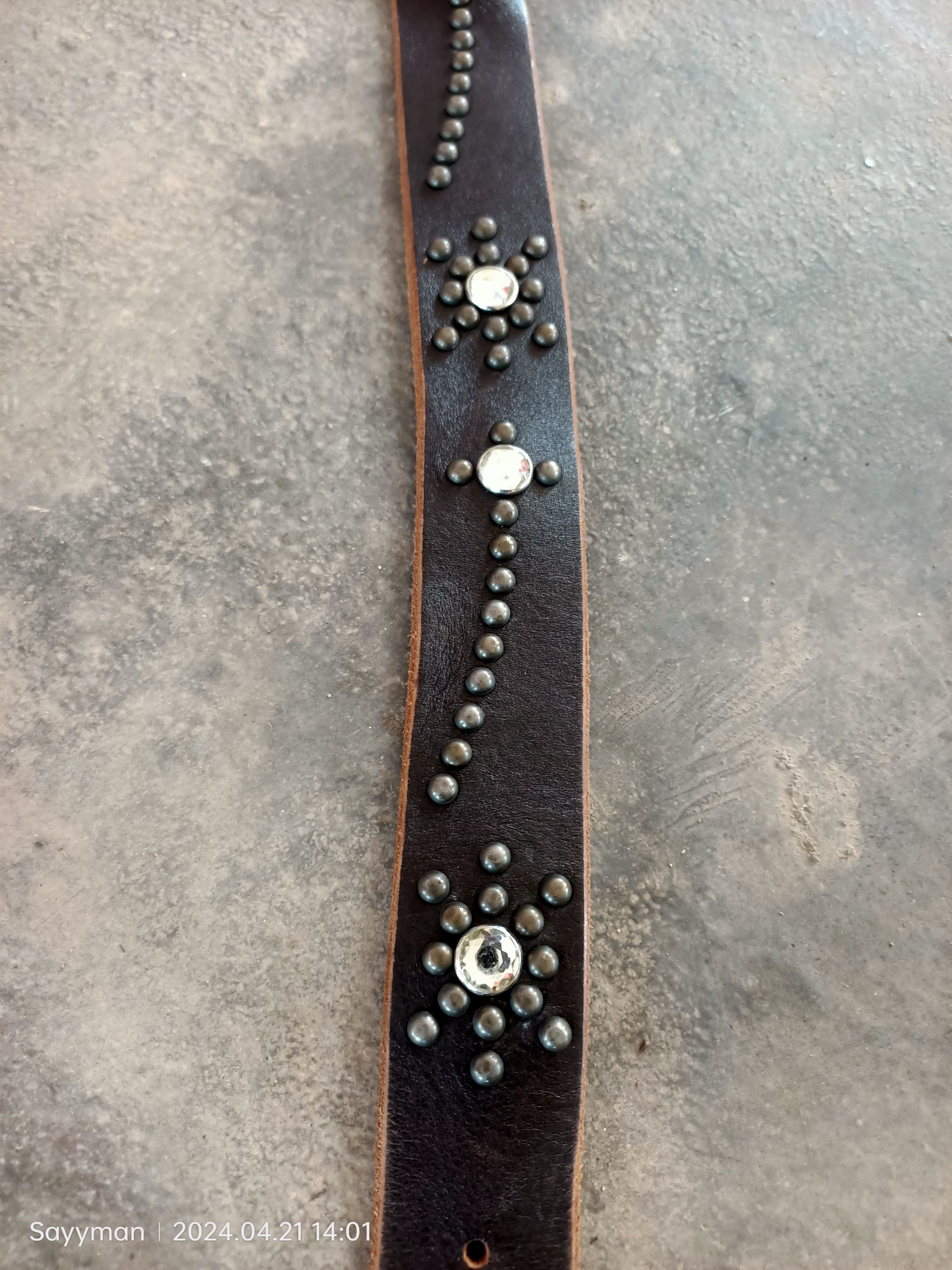 Hysteric Glamour × Japanese Brand Japan Studed jewel gemstones metal leather navajo disco belt Size ONE SIZE - 9 Thumbnail