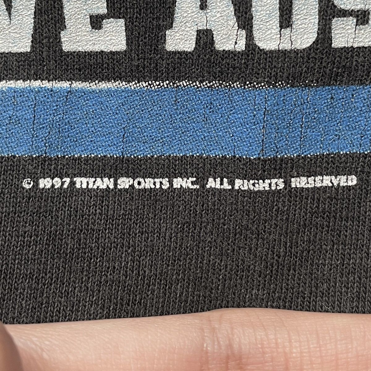 Vintage Vintage Wrestling WWF Stone Cold T-shirt 1990s Size US L / EU 52-54 / 3 - 10 Thumbnail