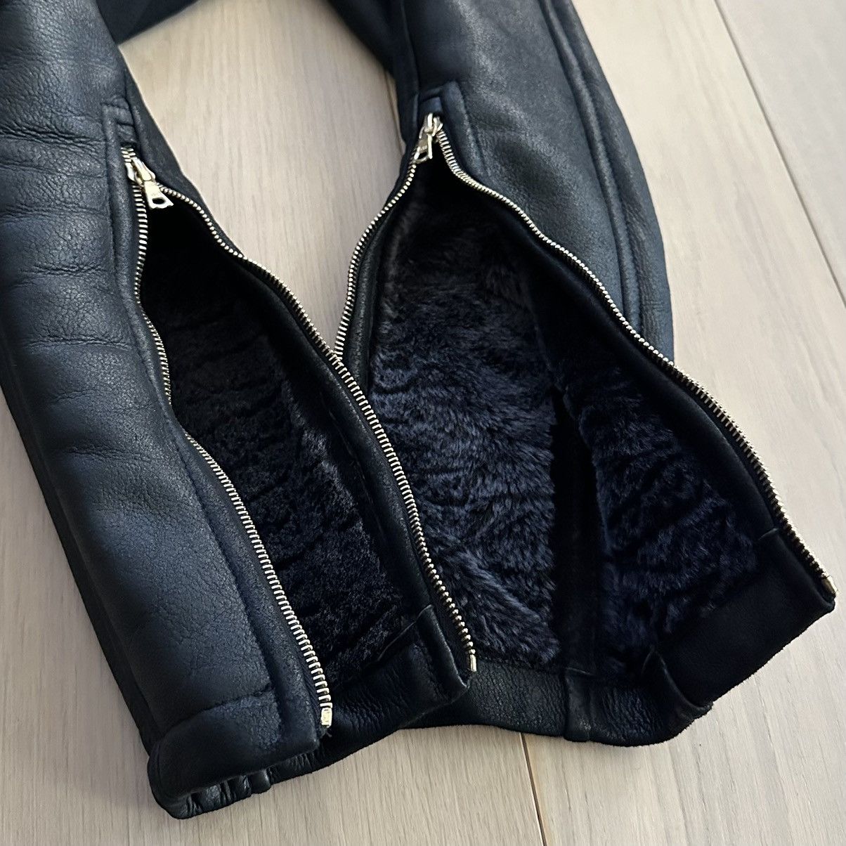 Other 2010s Norisol Ferrari Mink Fur & Sheepskin Leather Jacket Size US M / EU 48-50 / 2 - 4 Thumbnail