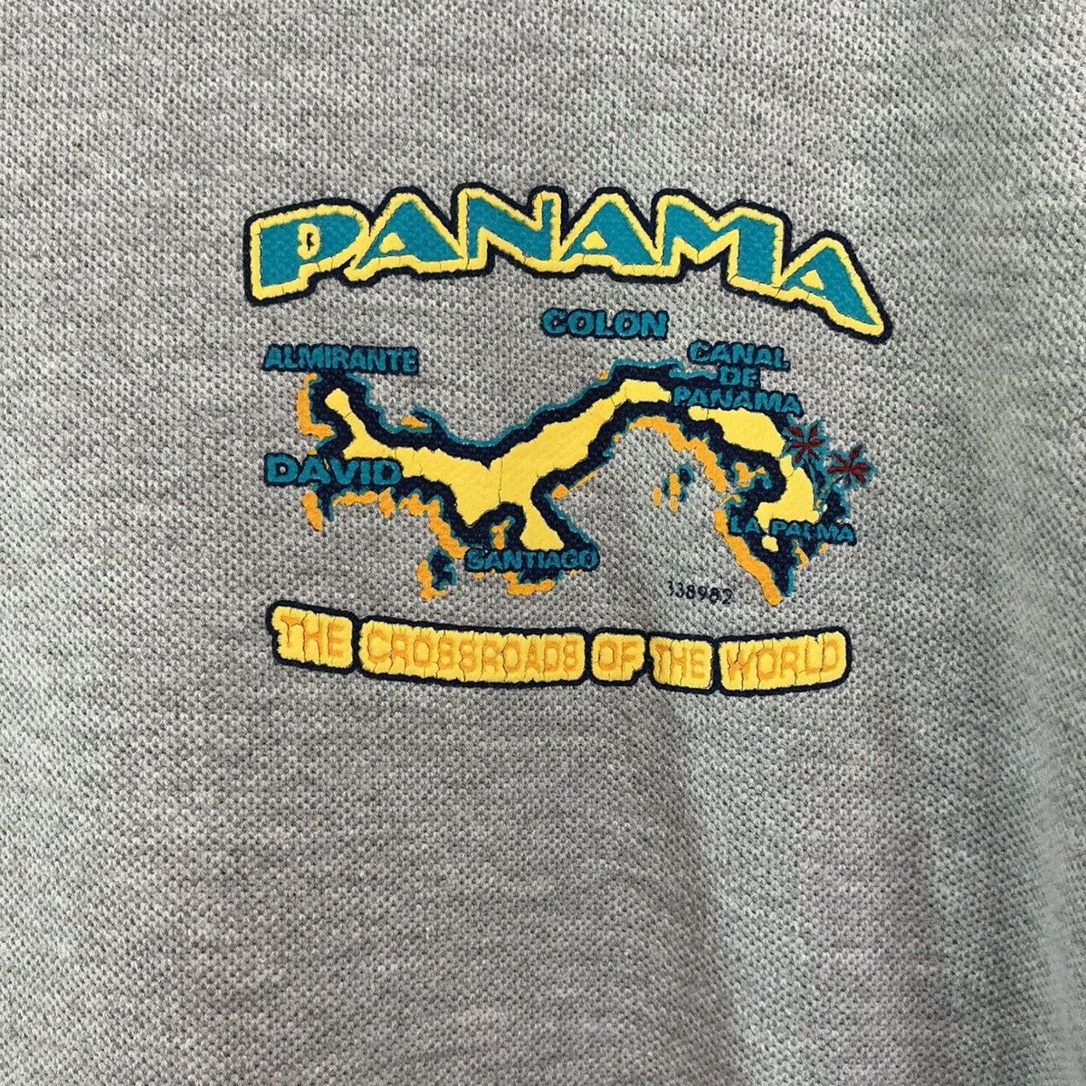 Other Vintage Panama Graphic Polo Shirt Gray Travel Print Size L Size US M / EU 48-50 / 2 - 3 Thumbnail