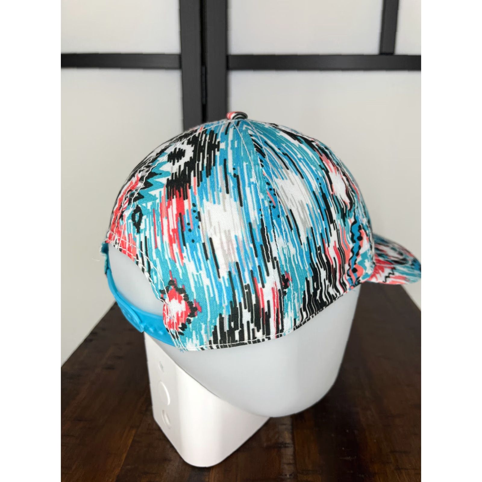 Walmart Walmart Hat Snap Back One Size Adult White Blue Multicolor Southwestern Aztec Size ONE SIZE - 7 Thumbnail
